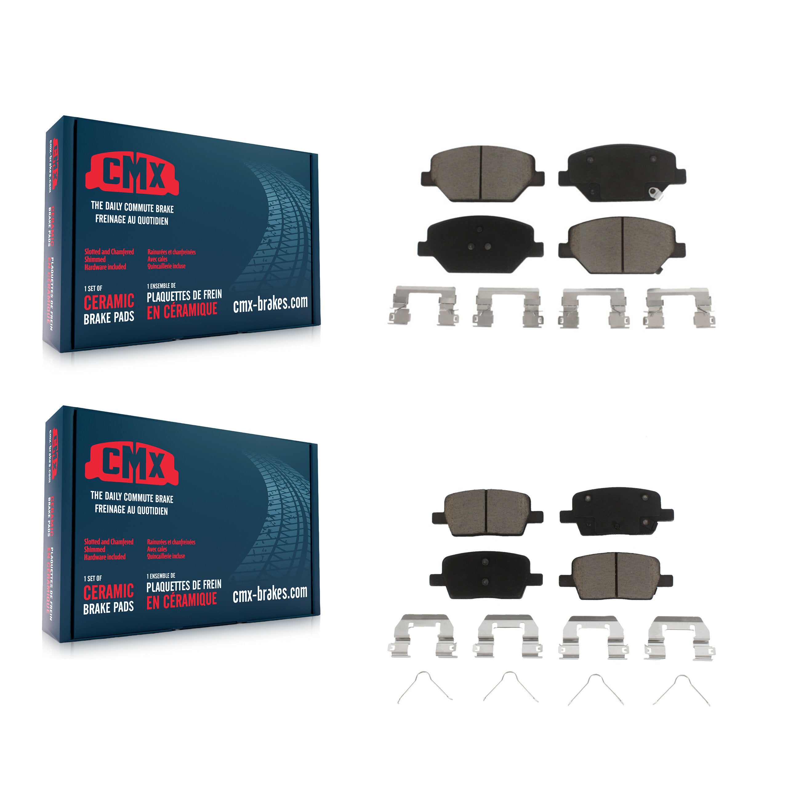 CMX KCX-100241 Disc Brake Pad for 2016-2020 Chevrolet Camaro - Front and Rear product image