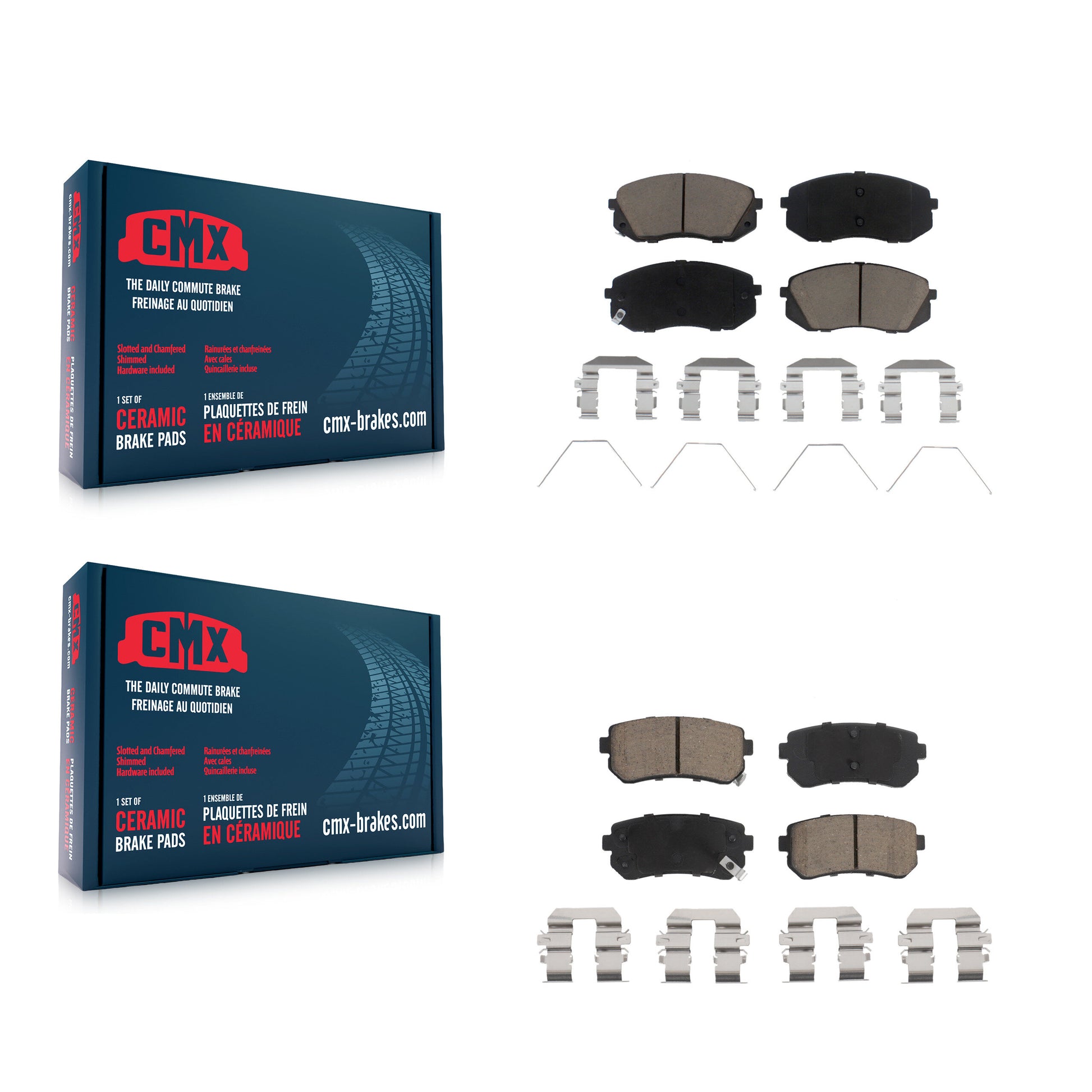 CMX KCX-100245 Disc Brake Pad for 2016-2020 Kia Optima - Front and Rear product image
