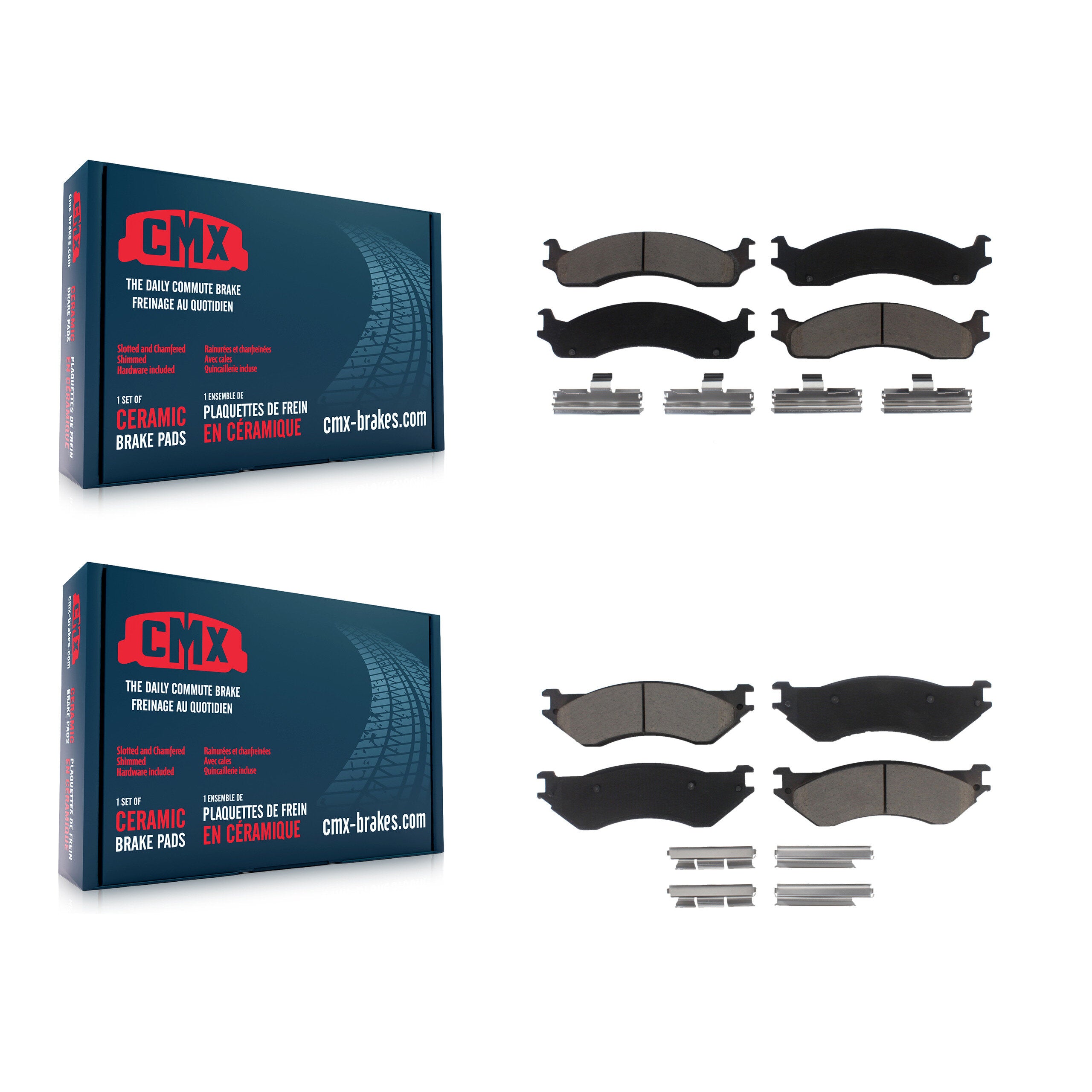 CMX KCX-100259 Disc Brake Pad for 2001-2002 Dodge Ram 2500, Dodge Ram 3500 - Front and Rear product image