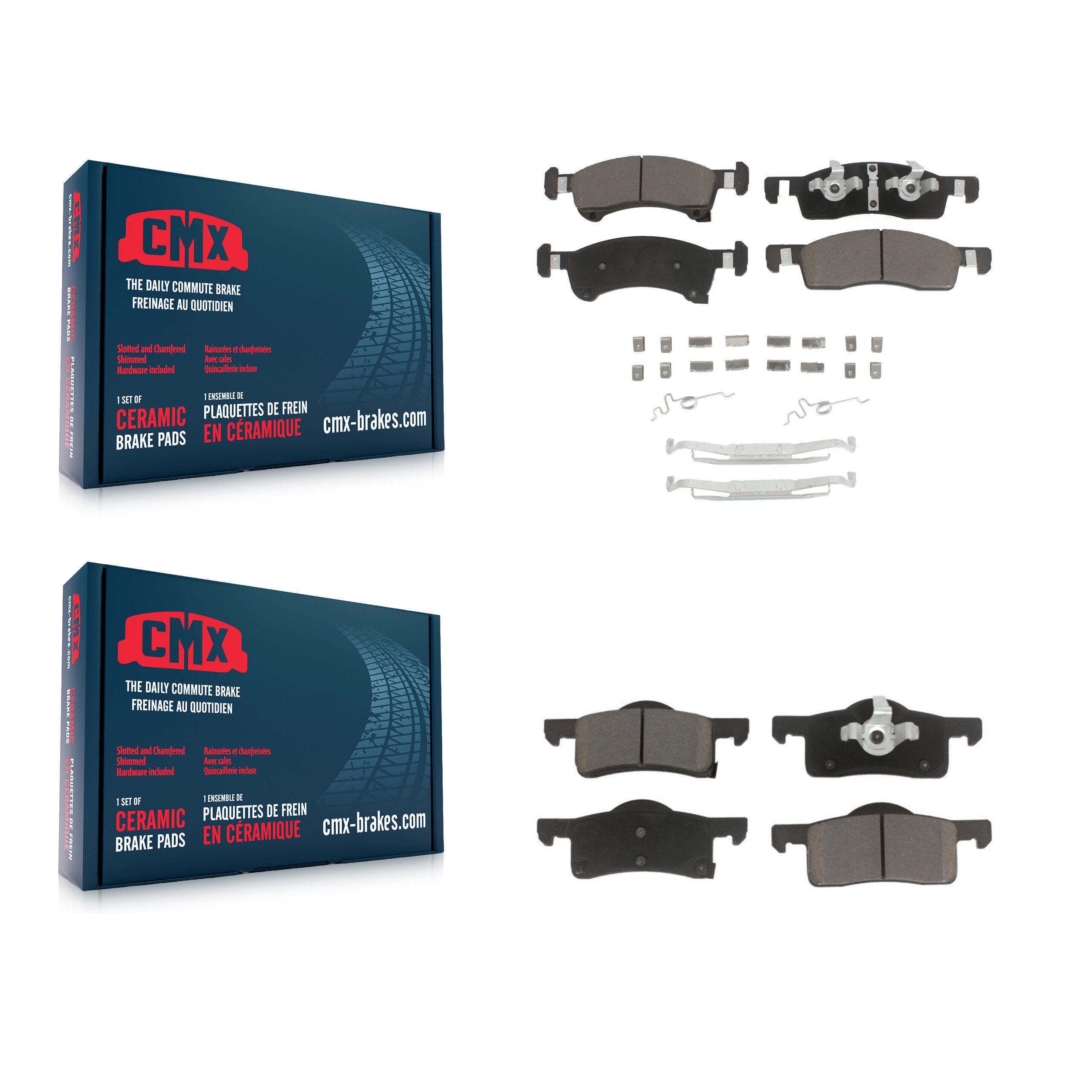 CMX KCX-100267 Disc Brake Pad for 2002-2006 Ford Expedition, Lincoln Navigator - Front and Rear product image