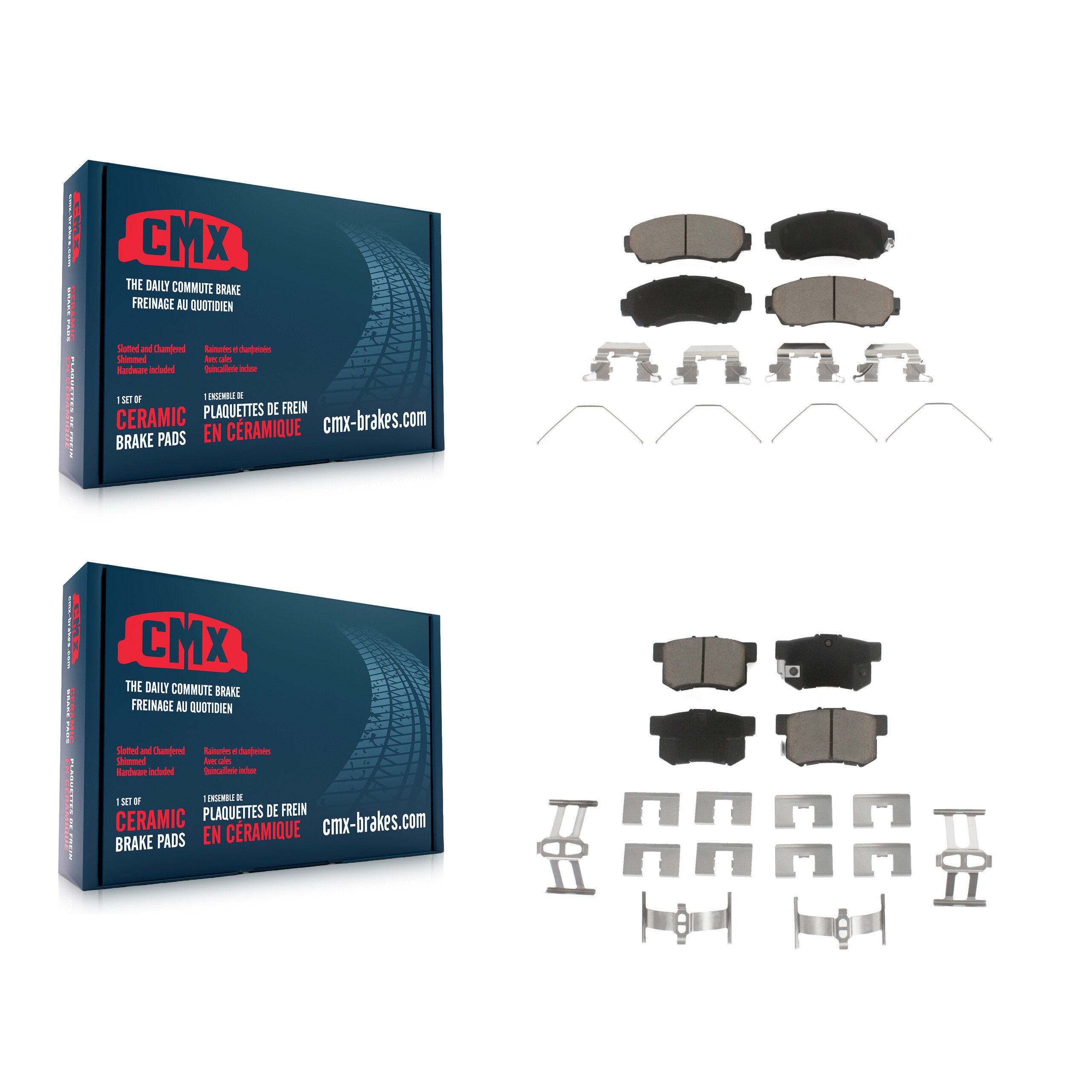CMX KCX-100269 Disc Brake Pad for 2015 Honda Civic - Front and Rear product image