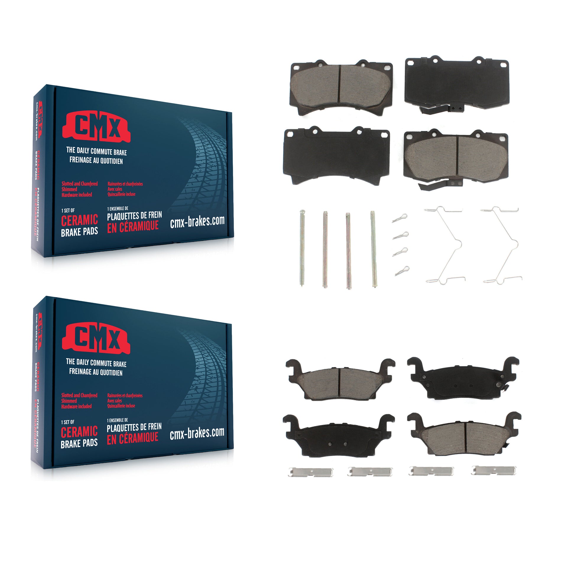 CMX KCX-100270 Disc Brake Pad for 2006-2010 Hummer H3T, Hummer H3 - Front and Rear product image