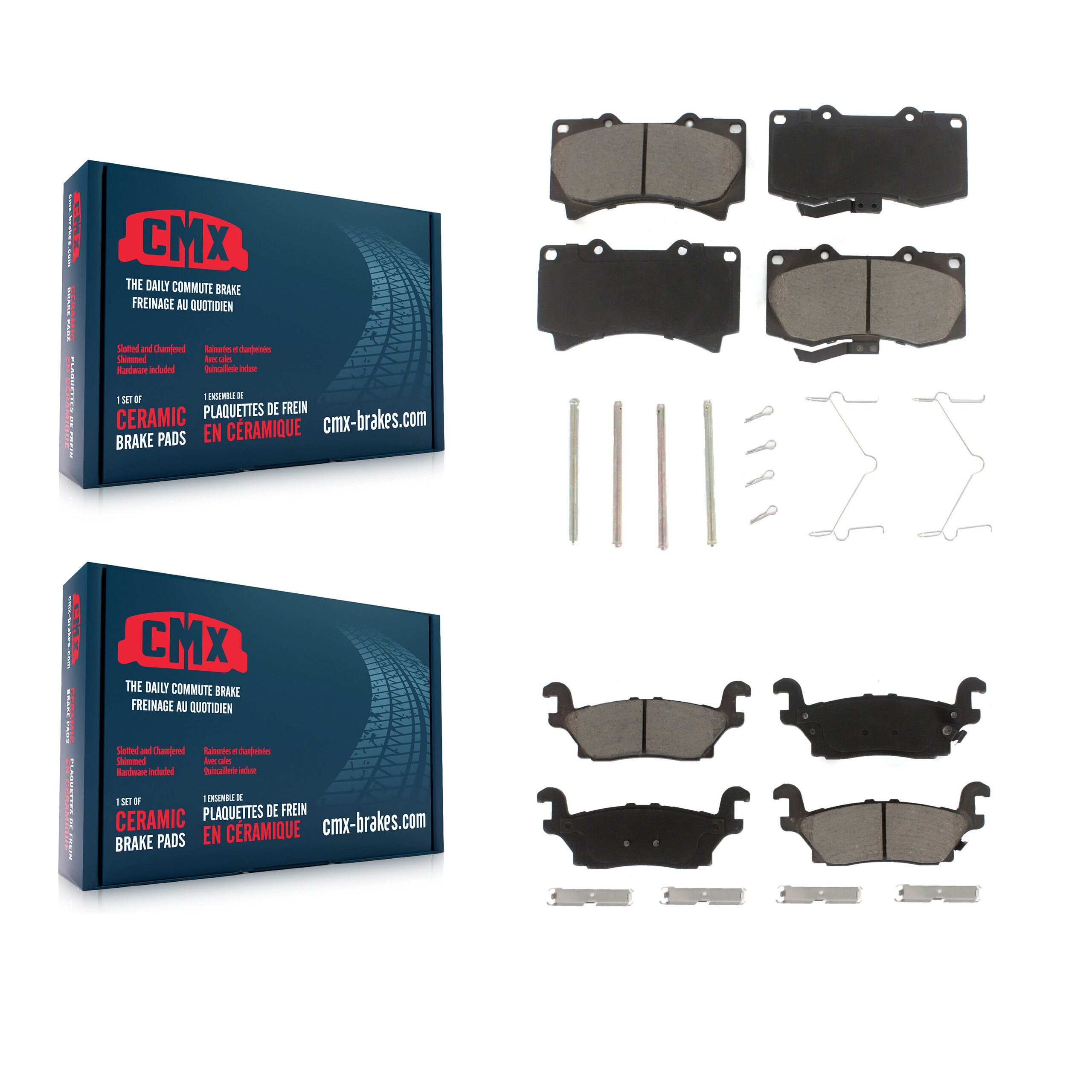 CMX KCX-100270 Disc Brake Pad for 2006-2010 Hummer H3T, Hummer H3 - Front and Rear product image