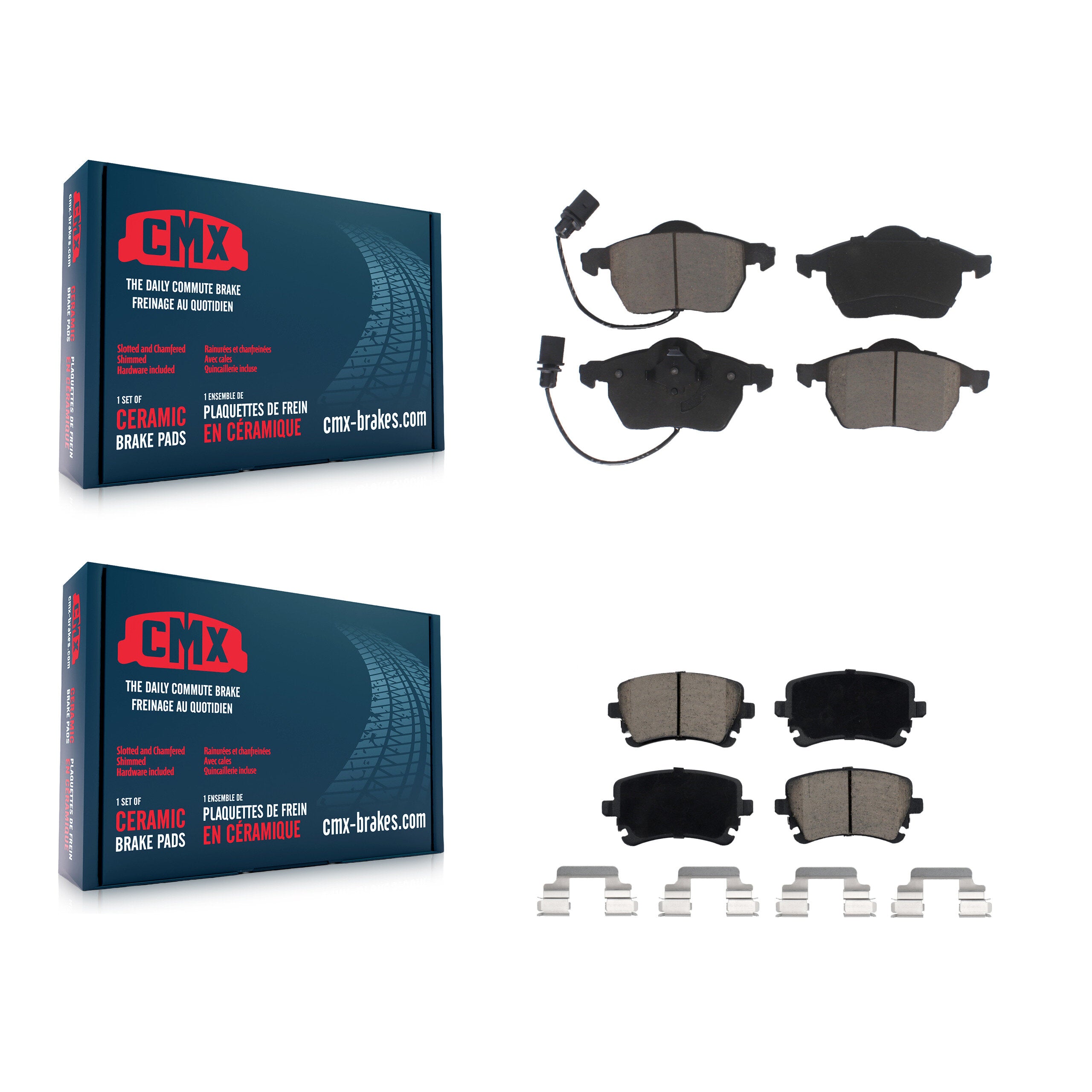 CMX KCX-100278 Disc Brake Pad for 2003-2004 Audi RS6 - Front and Rear product image