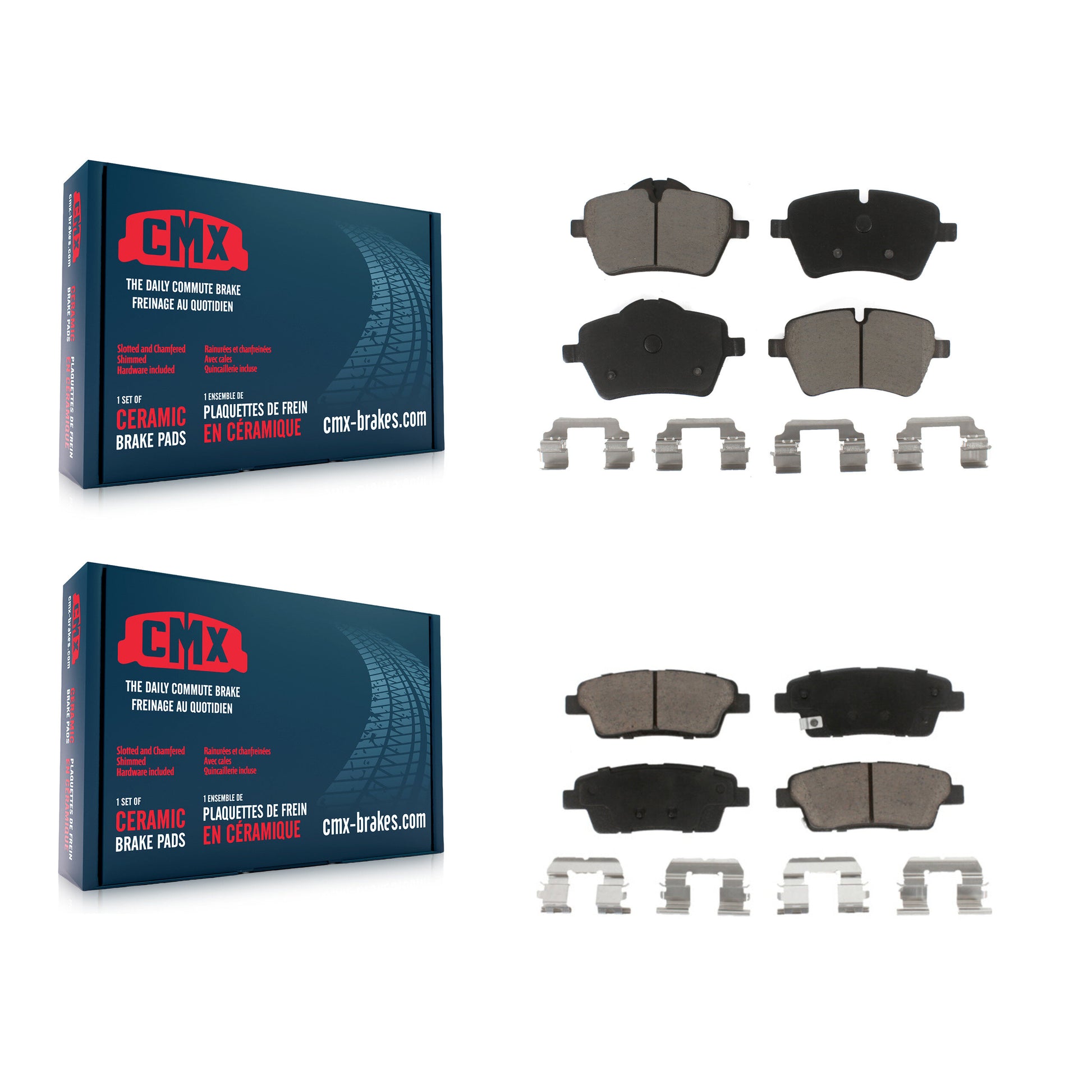 CMX KCX-100295 Disc Brake Pad for 2012-2016 Mini Cooper Paceman, Mini Cooper Countryman - Front and Rear product image