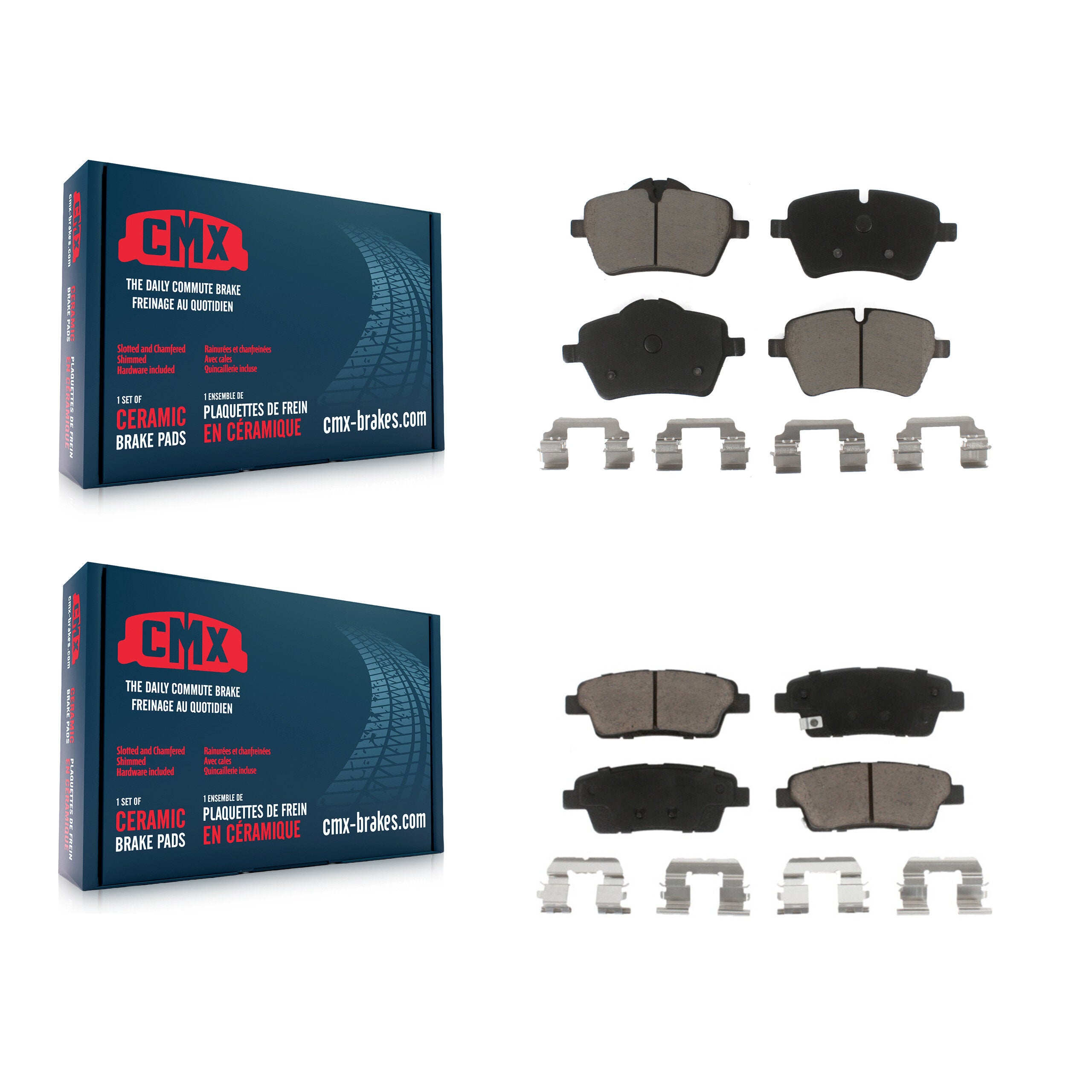 CMX KCX-100295 Disc Brake Pad for 2012-2016 Mini Cooper Paceman, Mini Cooper Countryman - Front and Rear product image