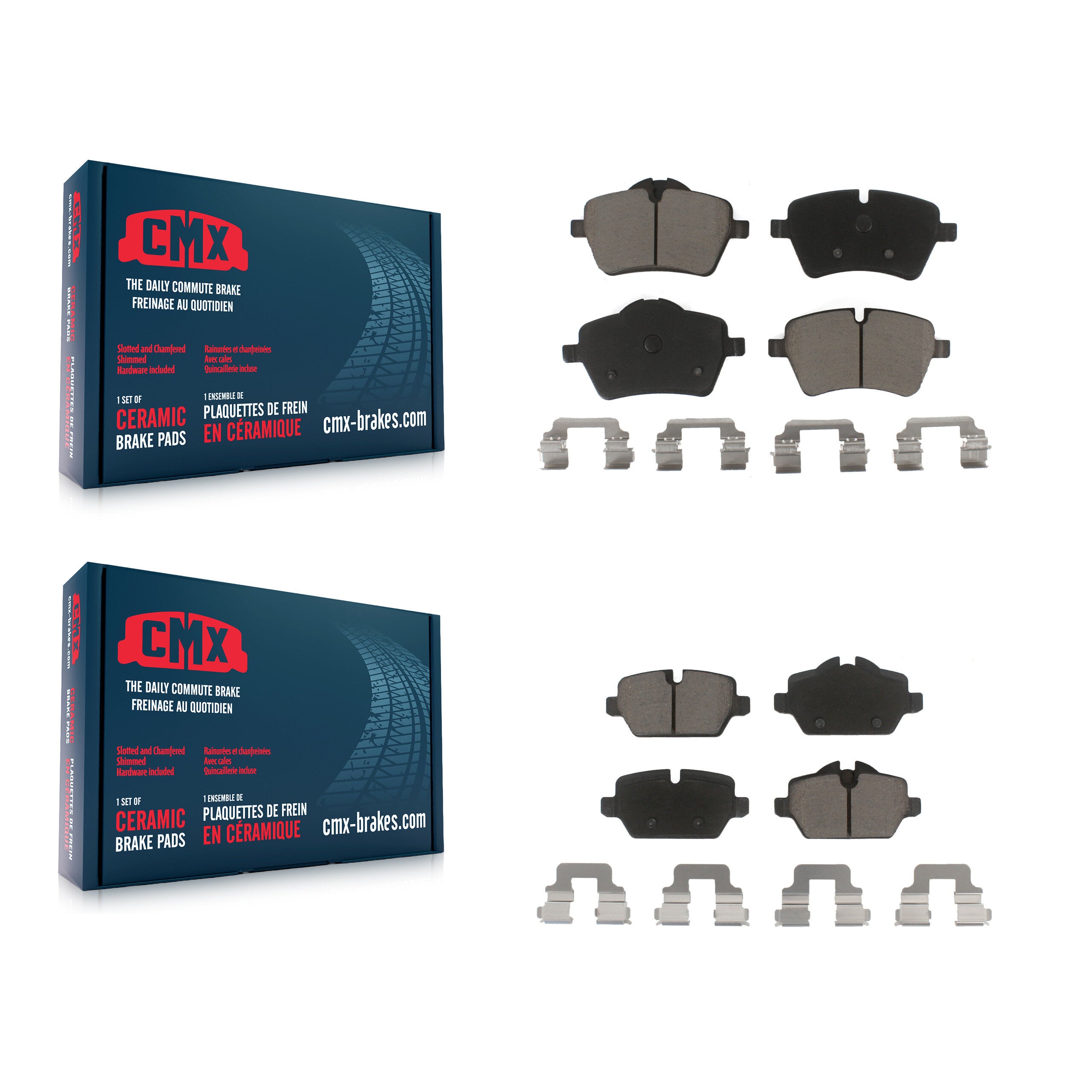 CMX KCX-100296 Disc Brake Pad for 2011-2016 Mini Cooper Paceman, Mini Cooper Countryman - Front and Rear product image