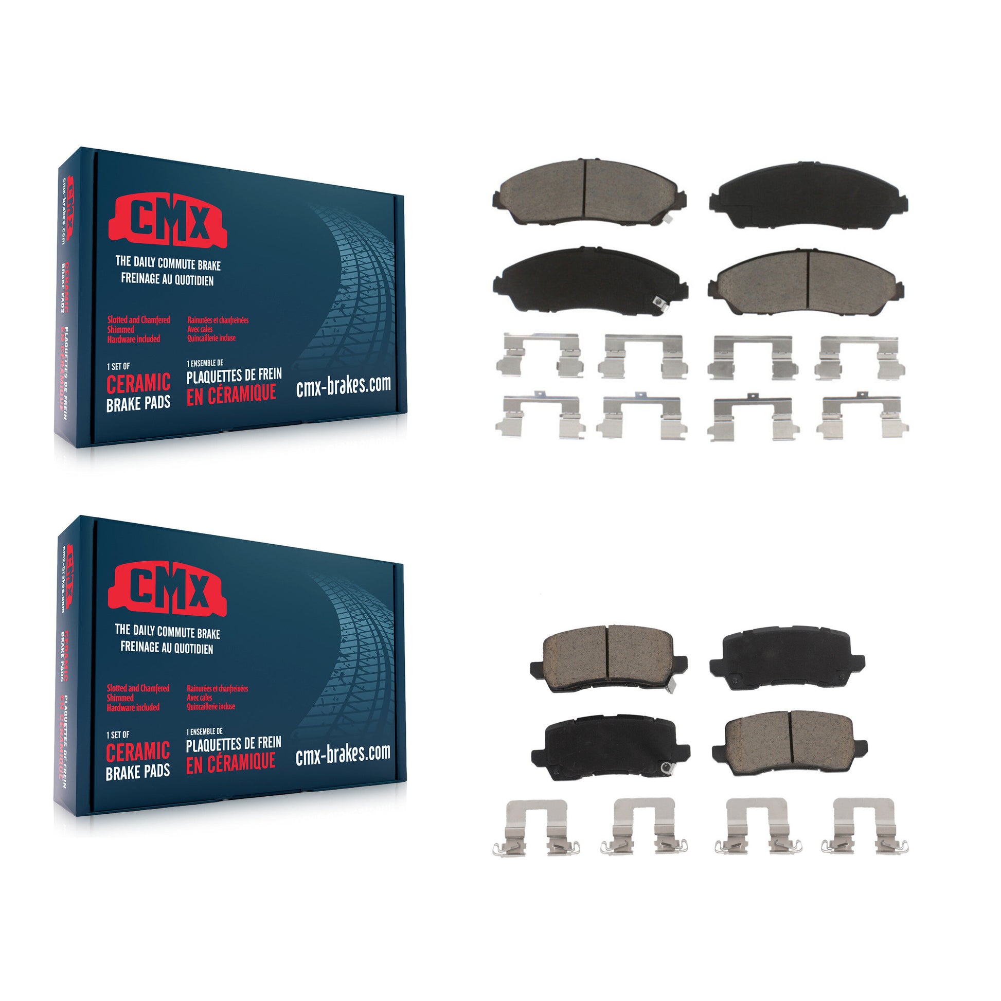 CMX KCX-100298 Disc Brake Pad for 2017-2020 Acura MDX - Front and Rear product image