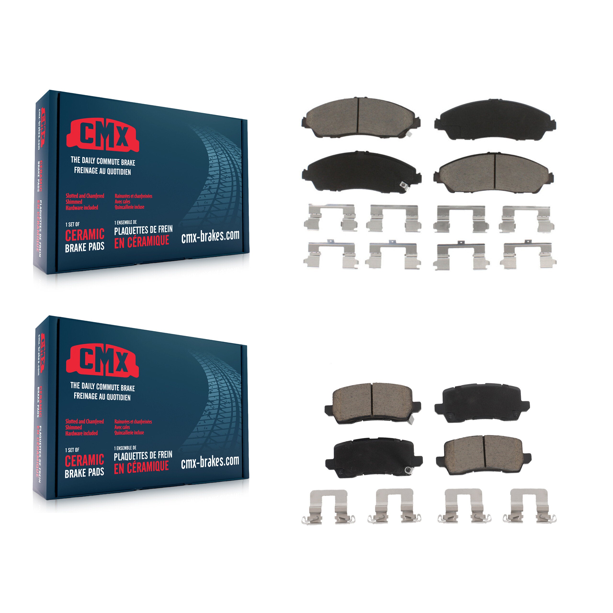 CMX KCX-100298 Disc Brake Pad for 2017-2020 Acura MDX - Front and Rear product image