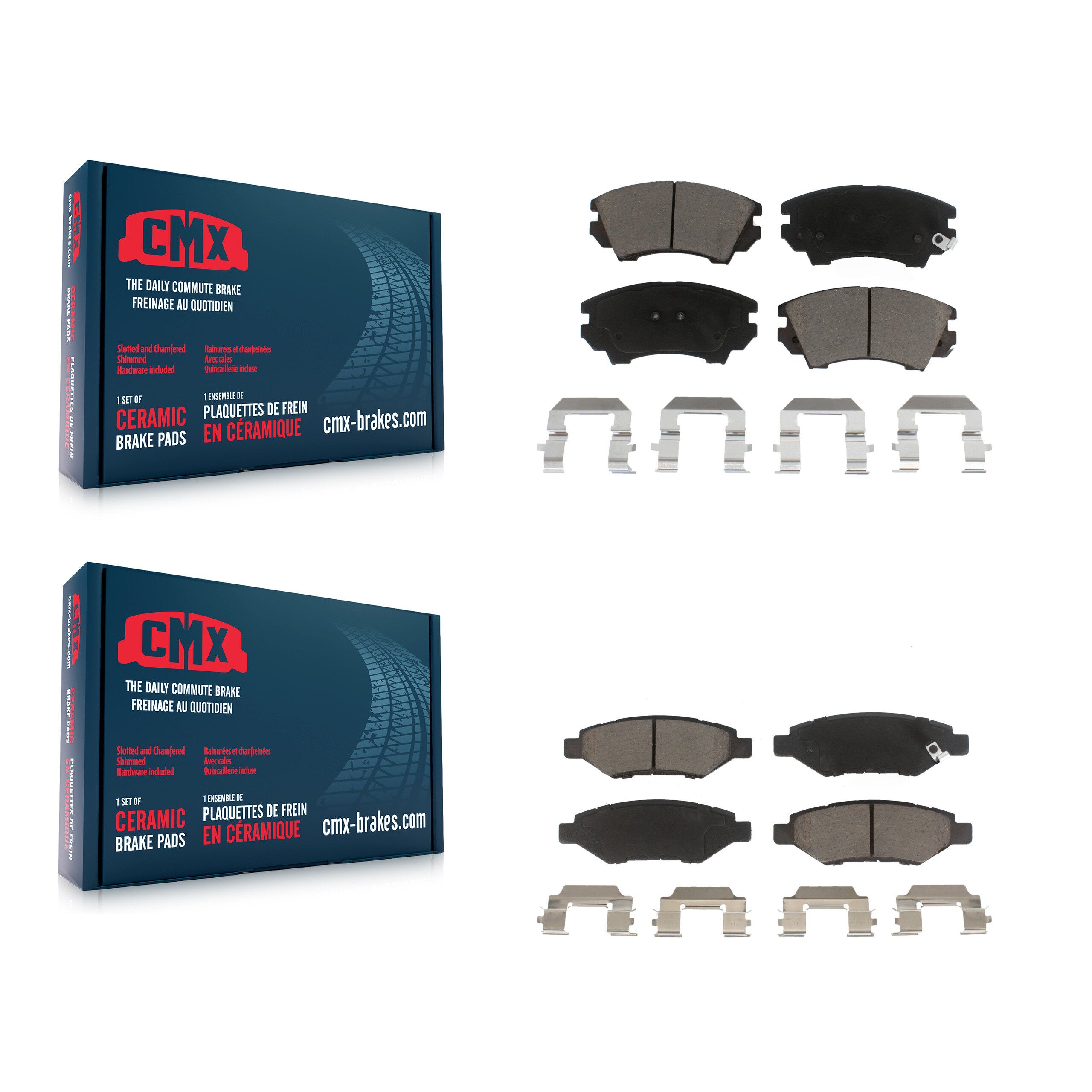 CMX KCX-100299 Disc Brake Pad for 2010-2015 Chevrolet Camaro - Front and Rear product image