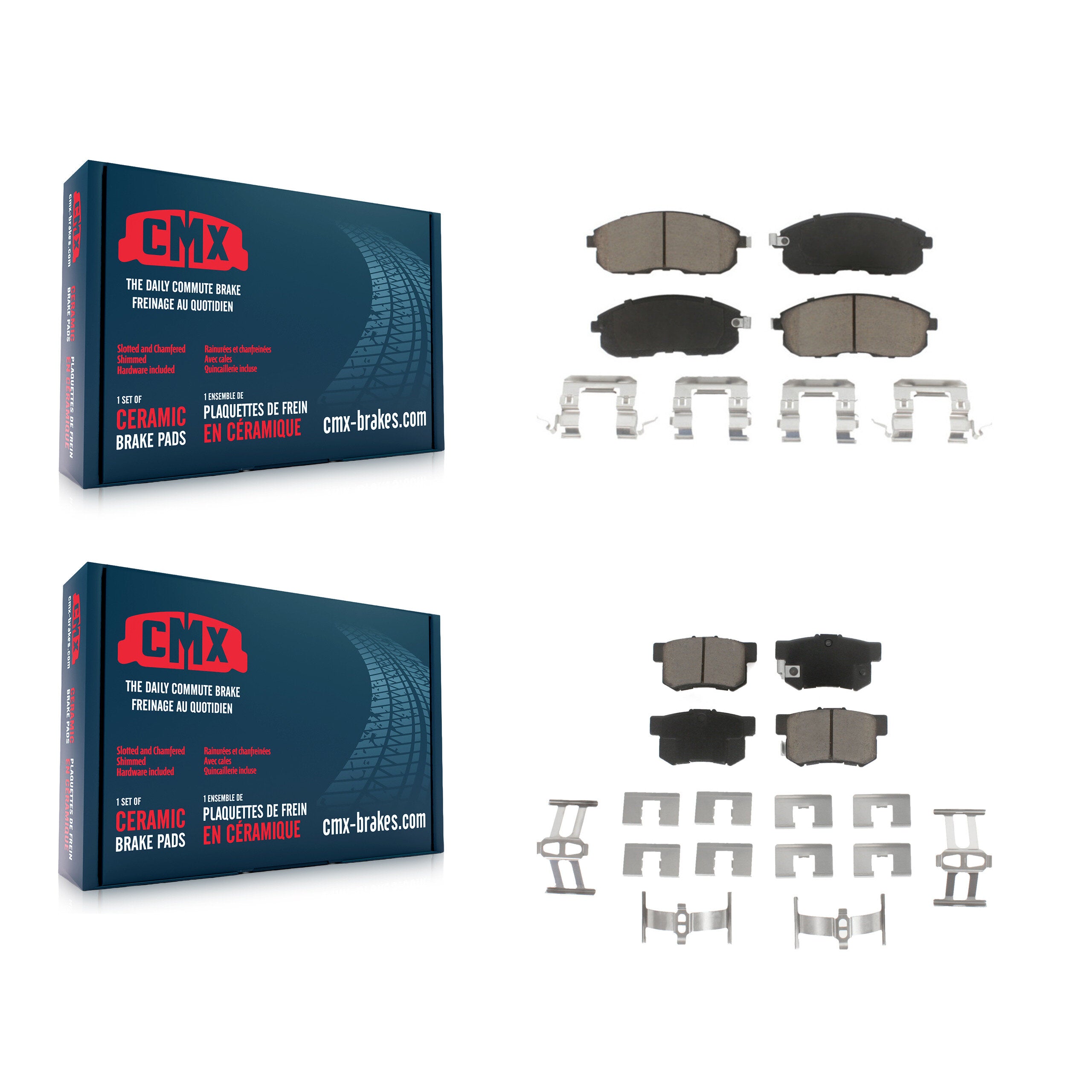 CMX KCX-100305 Disc Brake Pad for 2007-2013 Suzuki SX4 Crossover, Suzuki SX4 - Front and Rear product image