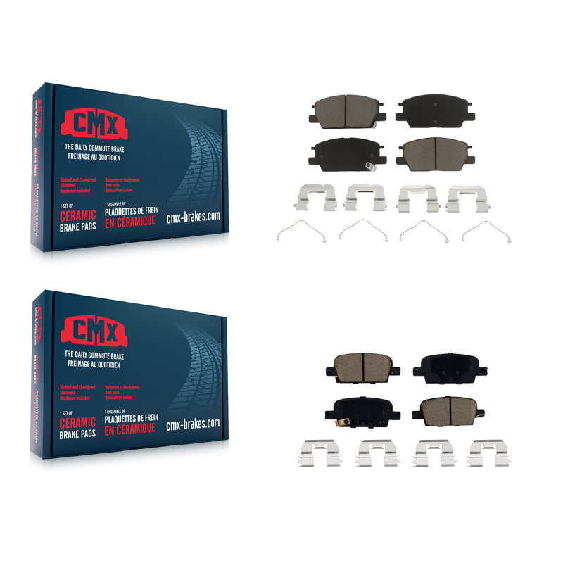 CMX KCX-100306 Disc Brake Pad for 2016-2019 Chevrolet Malibu - Front and Rear product image