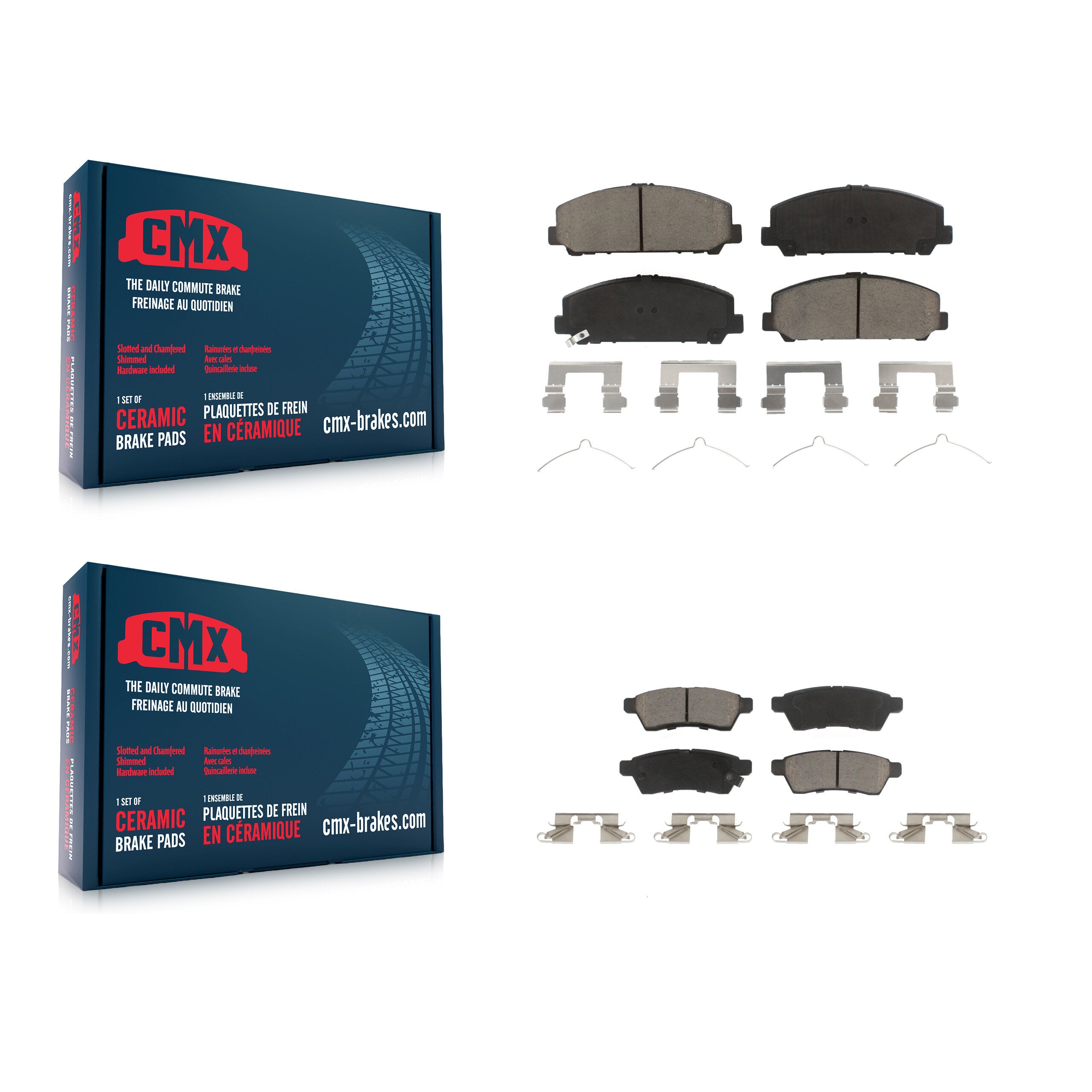 CMX KCX-100309 Disc Brake Pad for 2011-2012 Suzuki Equator - Front and Rear product image