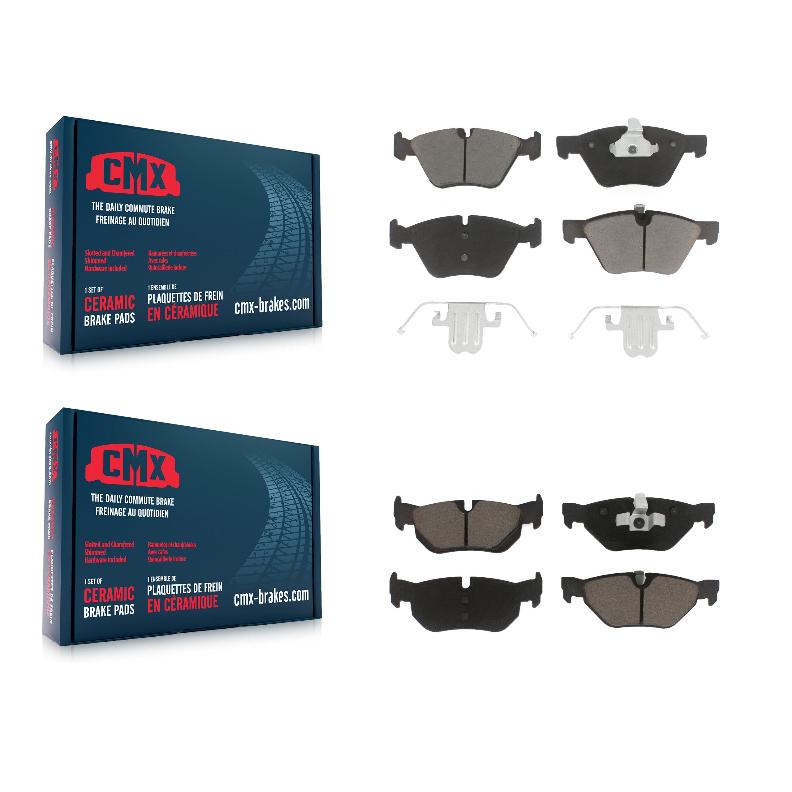 CMX KCX-100315 Disc Brake Pad for 2006-2013 BMW X1, BMW 128i, BMW 328xi & more - Front and Rear product image