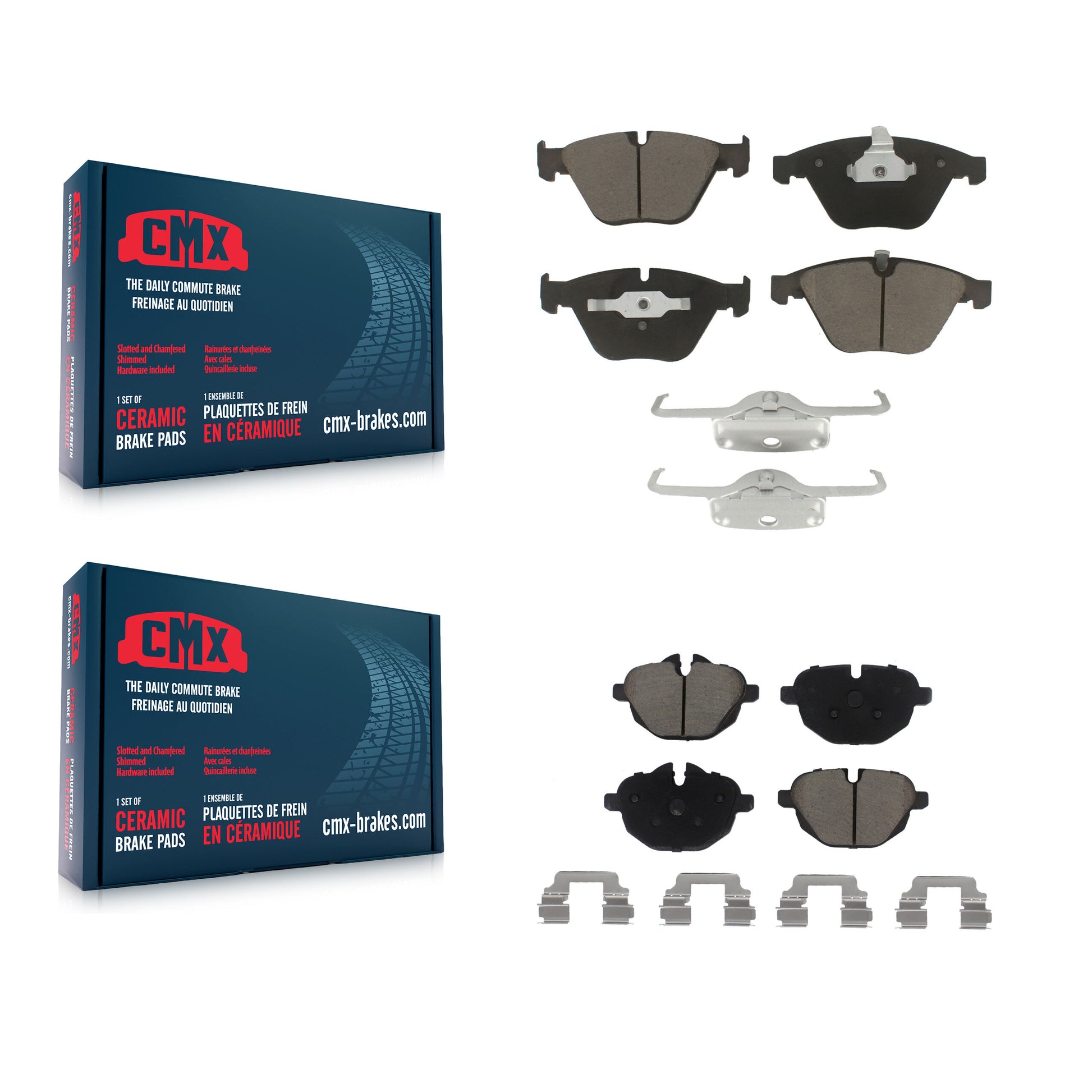 CMX KCX-100317 Disc Brake Pad for 2011-2014 BMW Z4 - Front and Rear product image