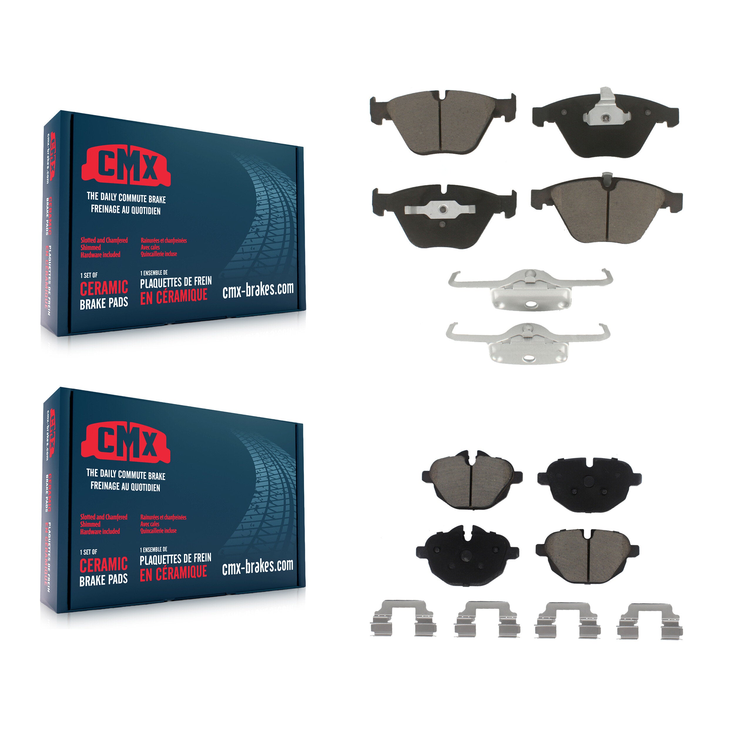 CMX KCX-100317 Disc Brake Pad for 2011-2014 BMW Z4 - Front and Rear product image