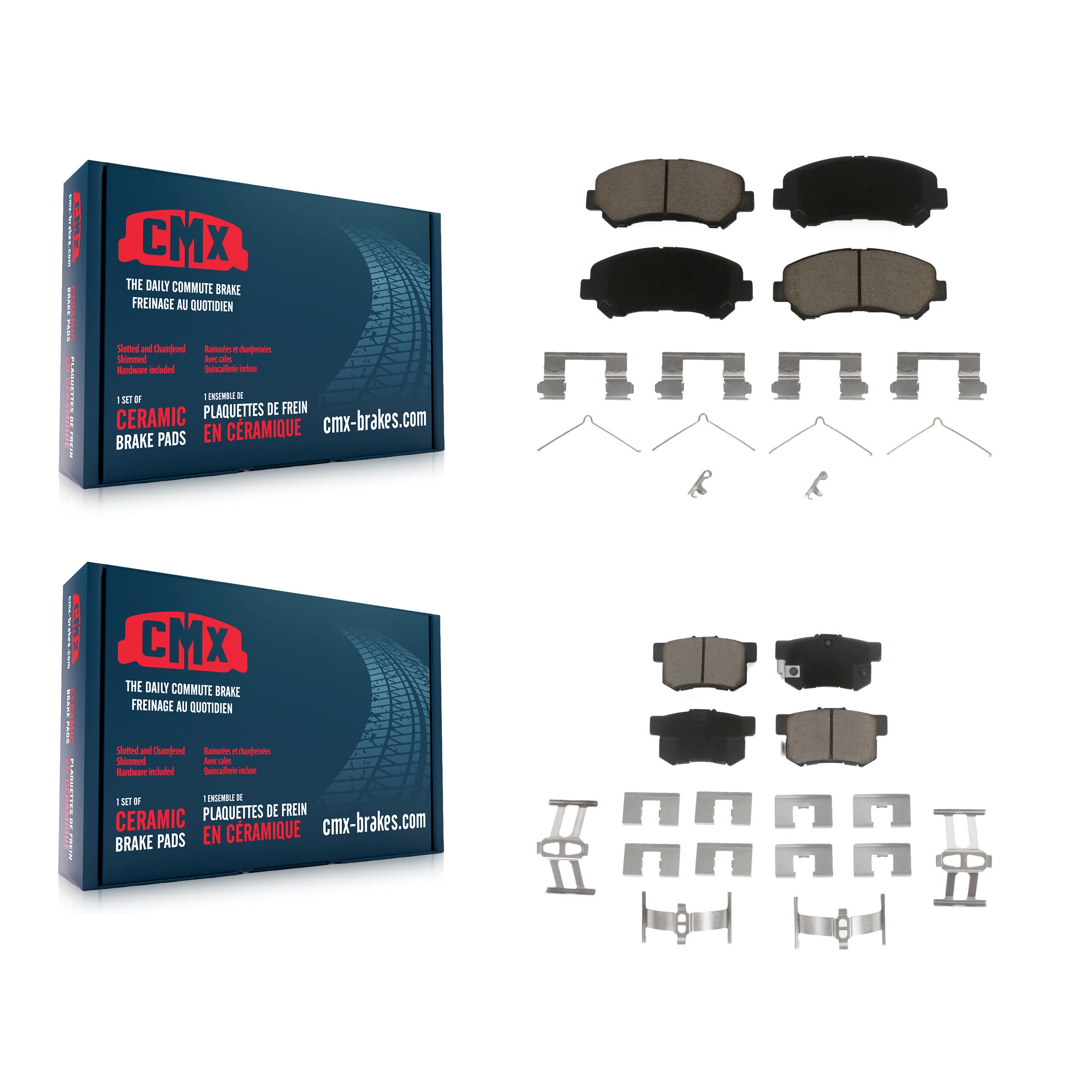 CMX KCX-100320 Disc Brake Pad for 2010-2013 Suzuki Kizashi - Front and Rear product image
