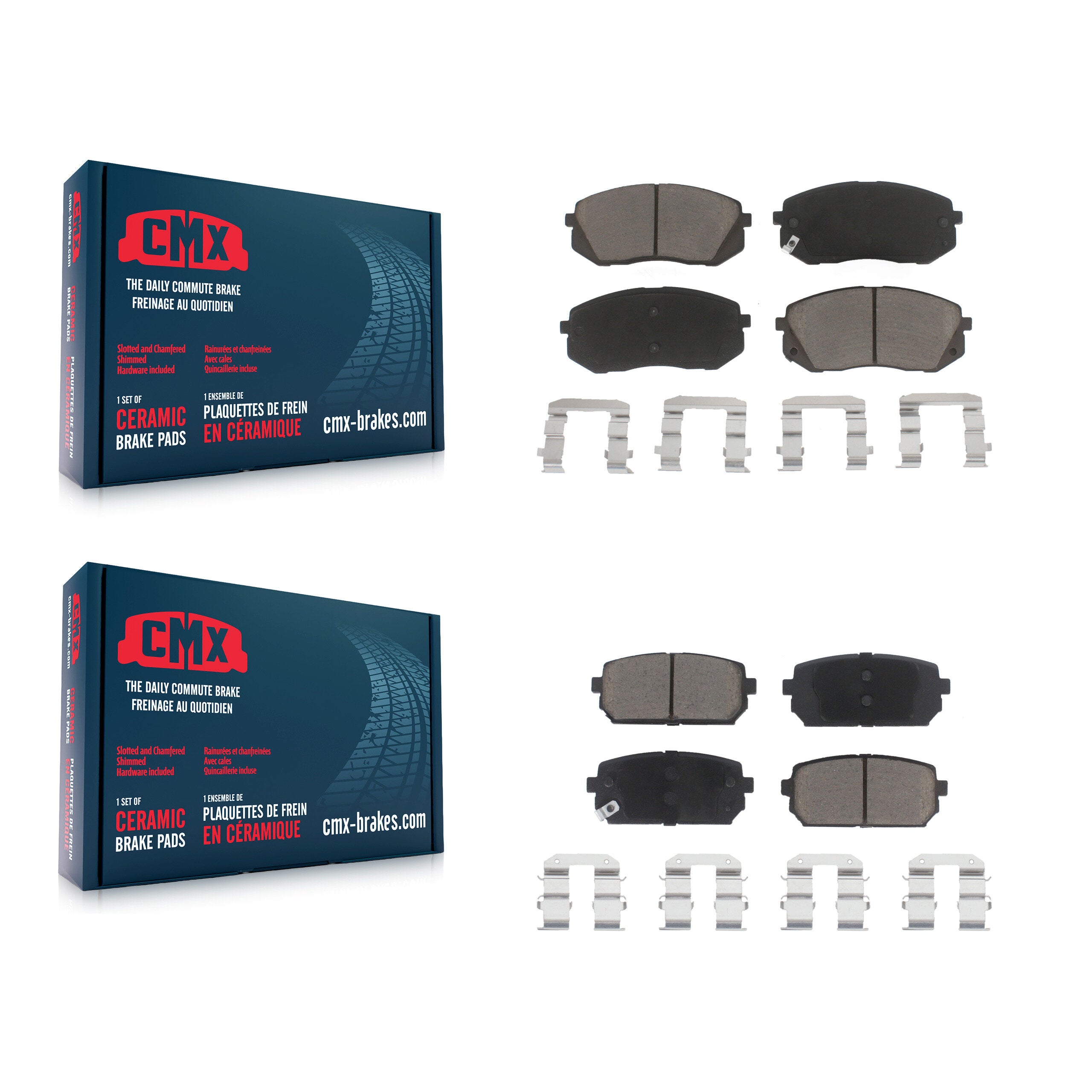 CMX KCX-100332 Disc Brake Pad for 2007-2012 Kia Rondo - Front and Rear product image