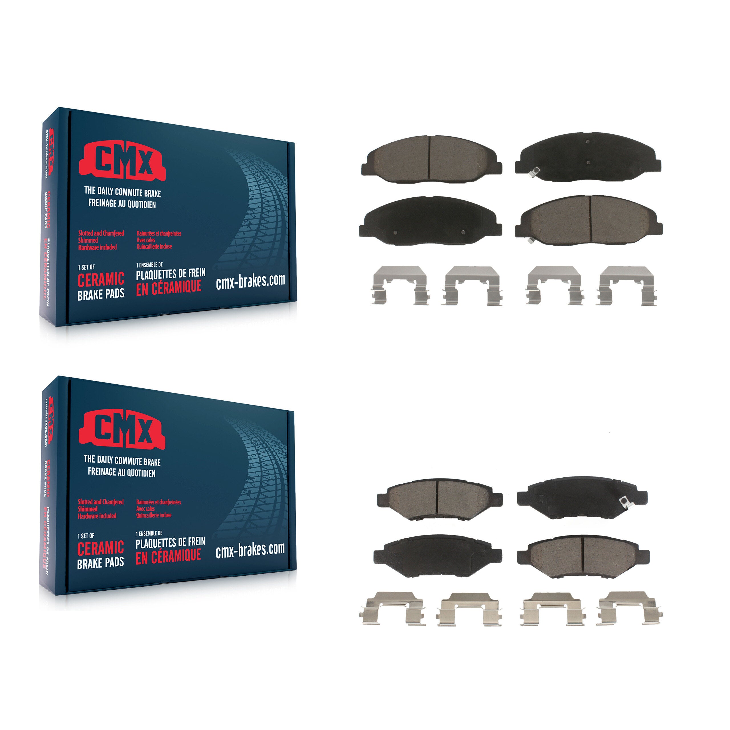 CMX KCX-100338 Disc Brake Pad for 2008-2014 Cadillac CTS - Front and Rear product image