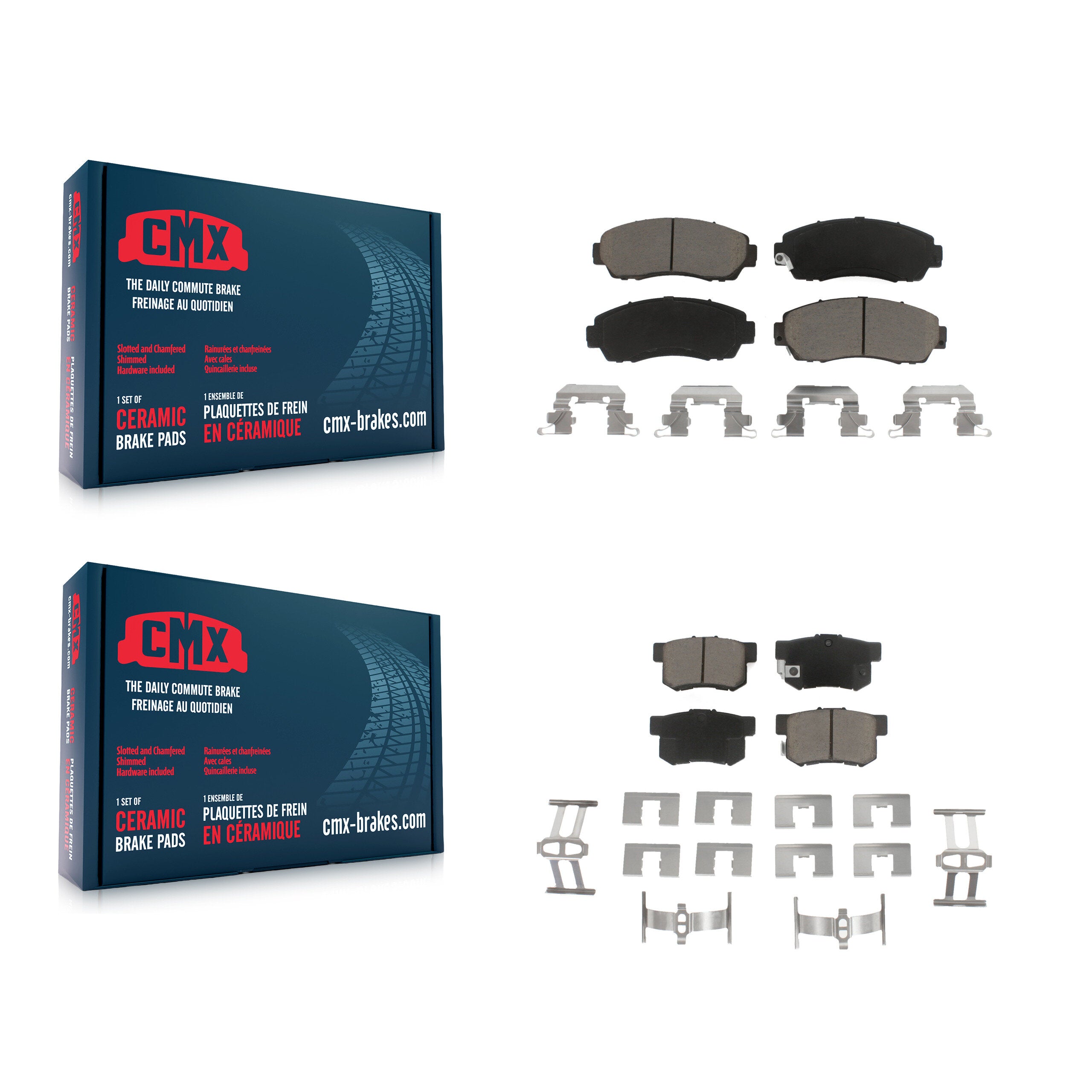 CMX KCX-100343 Disc Brake Pad for 2007-2012 Acura RDX - Front and Rear product image