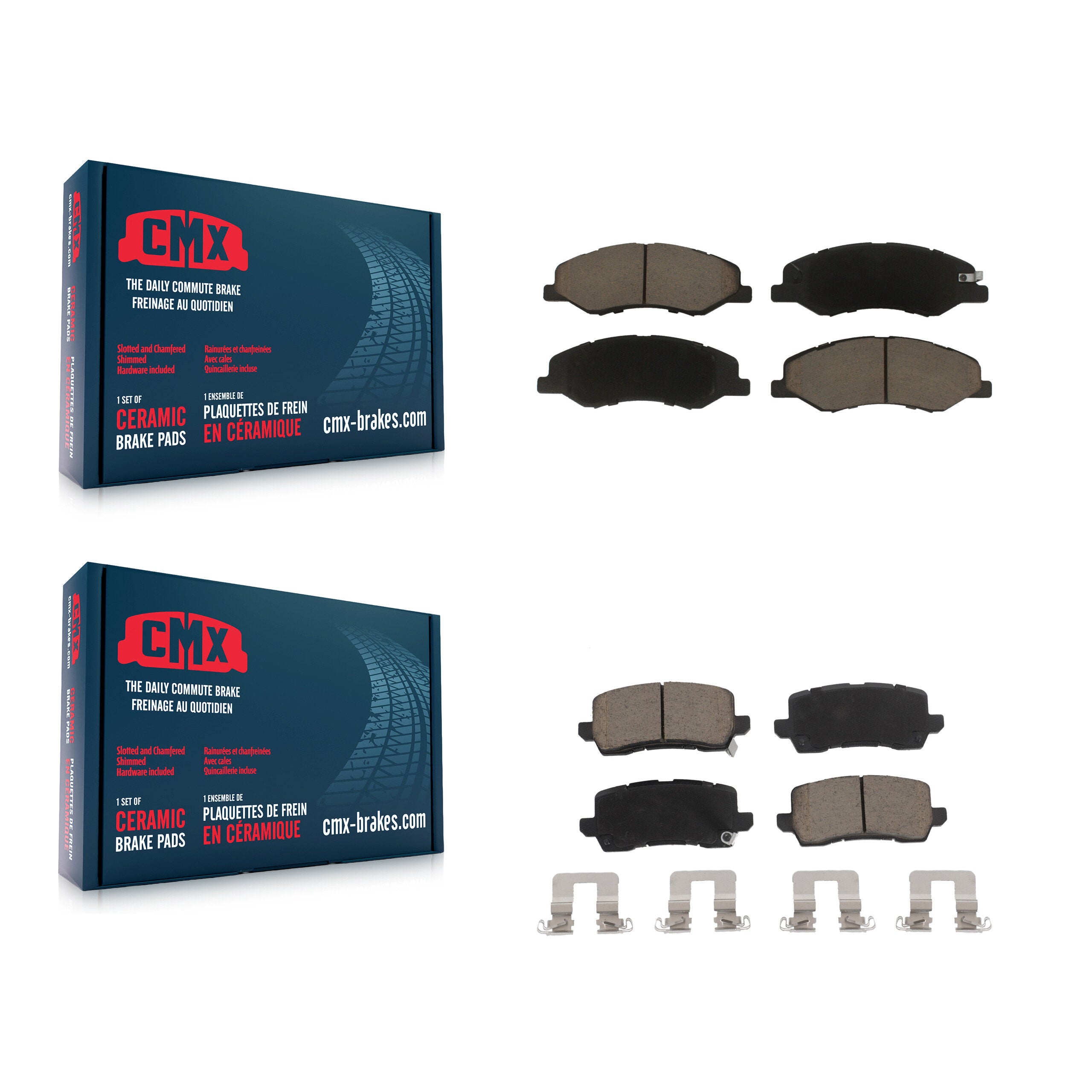CMX KCX-100351 Disc Brake Pad for 2018-2023 Honda Odyssey - Front and Rear product image