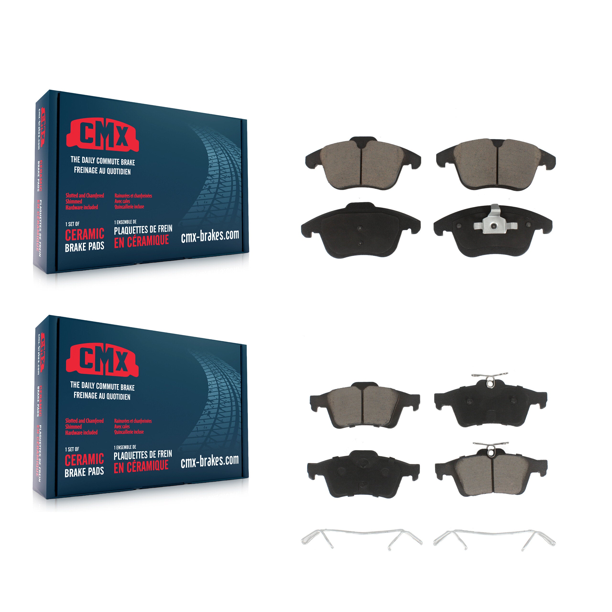 CMX KCX-100360 Disc Brake Pad for 2012 Volvo S40 - Front and Rear product image