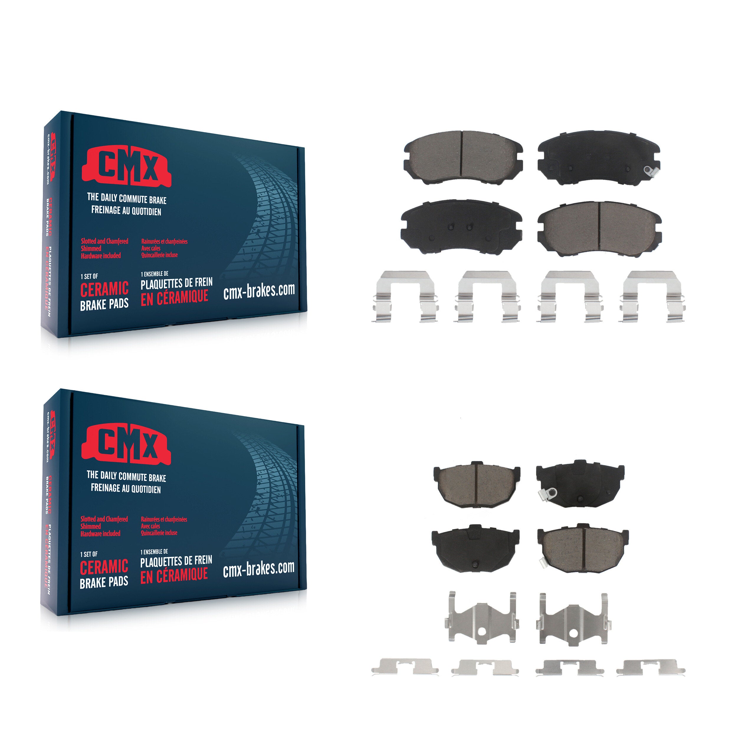 CMX KCX-100363 Disc Brake Pad for 2003-2008 Hyundai Tiburon - Front and Rear product image