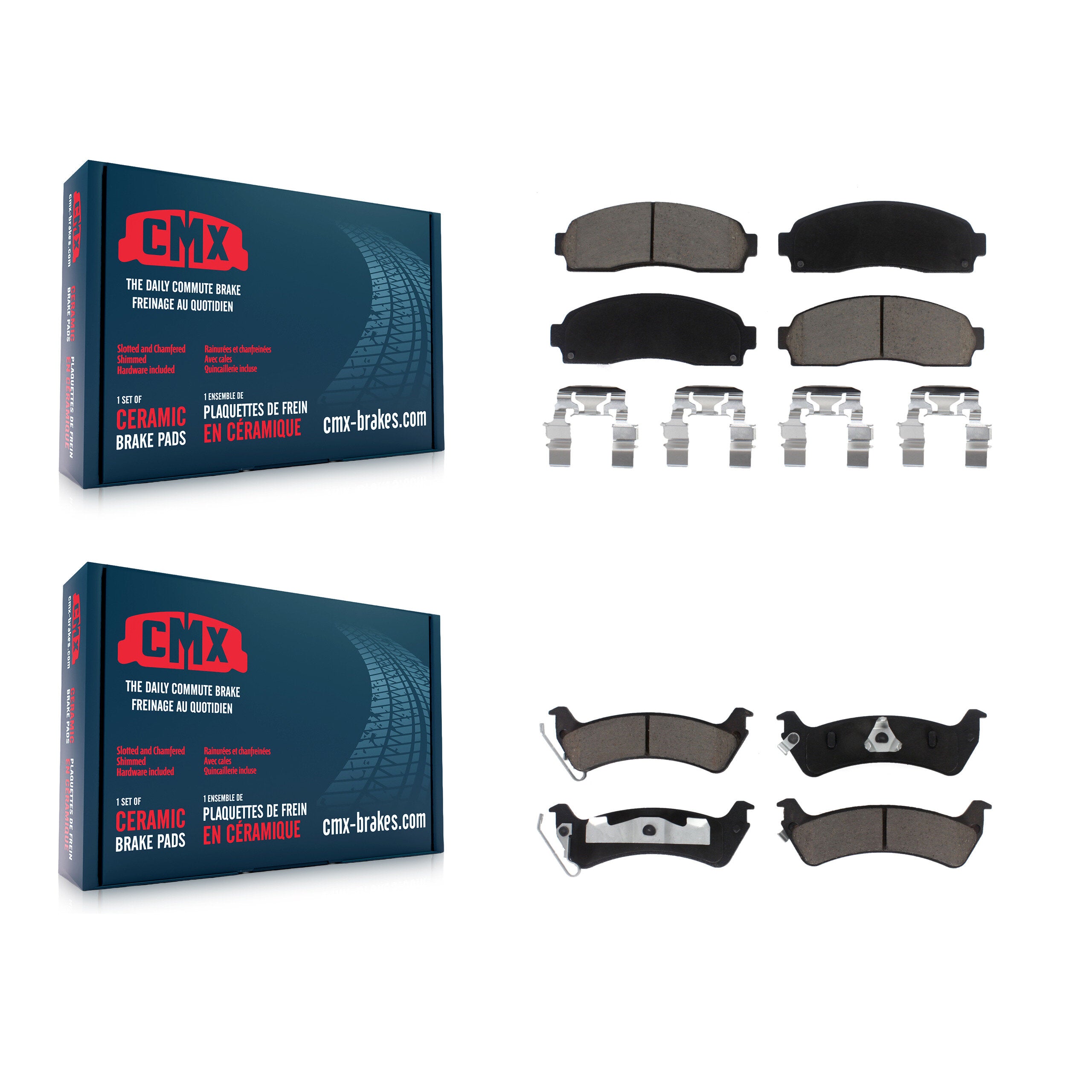 CMX KCX-100377 Disc Brake Pad for 2001-2005 Ford Explorer Sport, Ford Explorer Sport Trac - Front and Rear product image