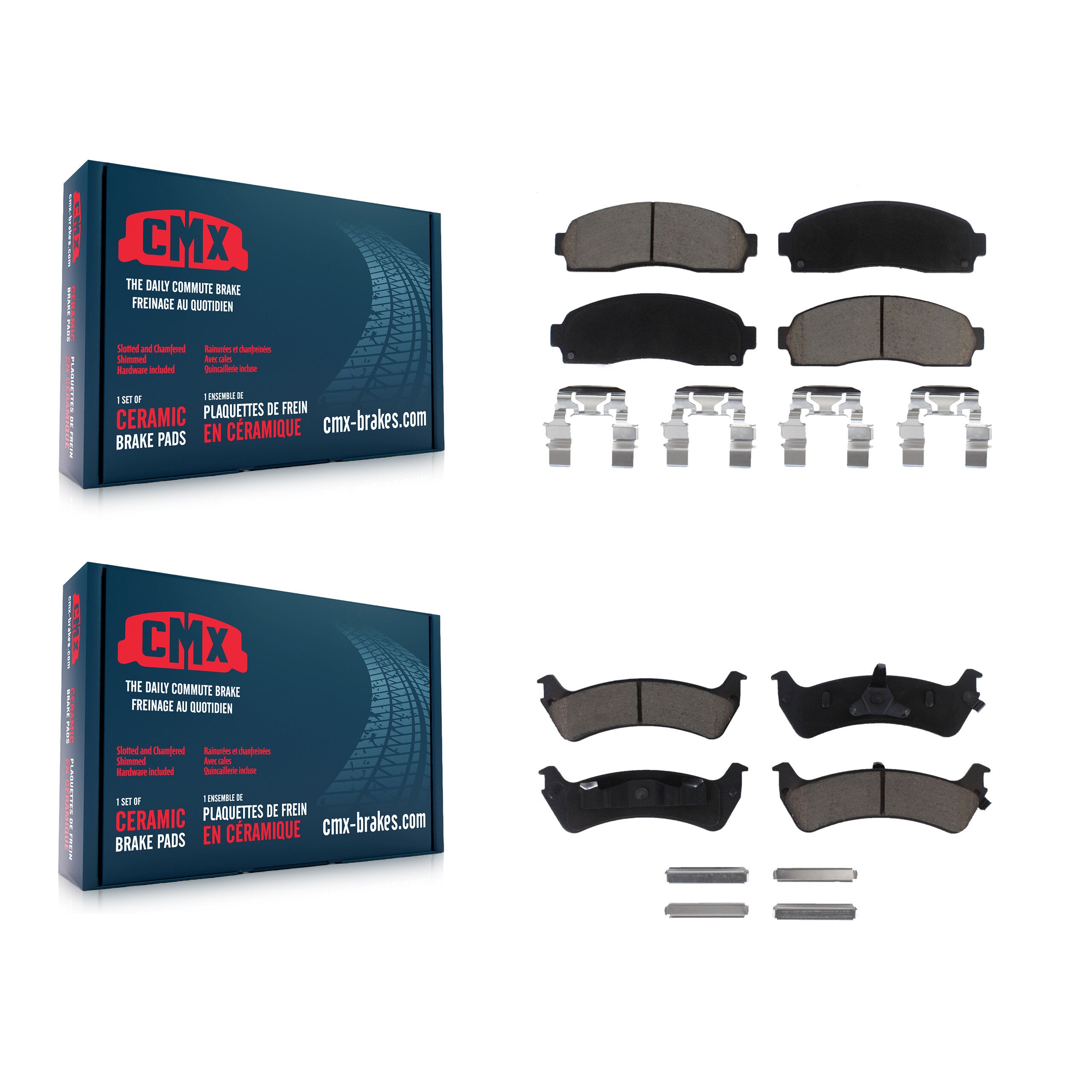 CMX KCX-100380 Disc Brake Pad for 2001-2002 Ford Explorer Sport - Front and Rear product image