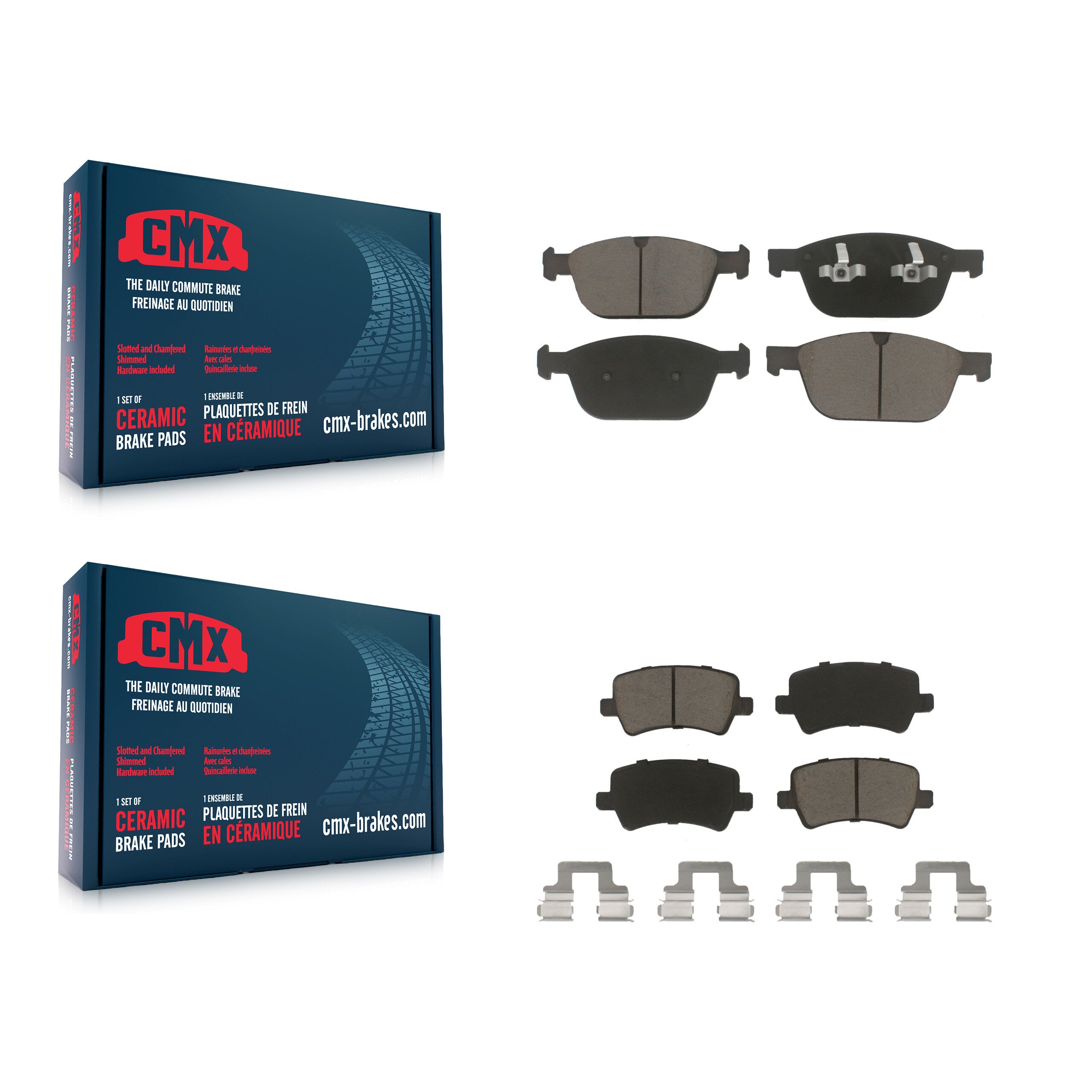 CMX KCX-100381 Disc Brake Pad for 2010-2016 Volvo XC60 - Front and Rear product image