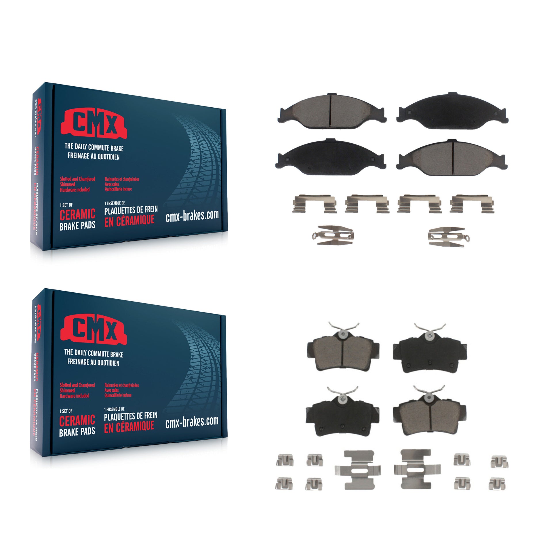 CMX KCX-100387 Disc Brake Pad for 1999-2004 Ford Mustang - Front and Rear product image
