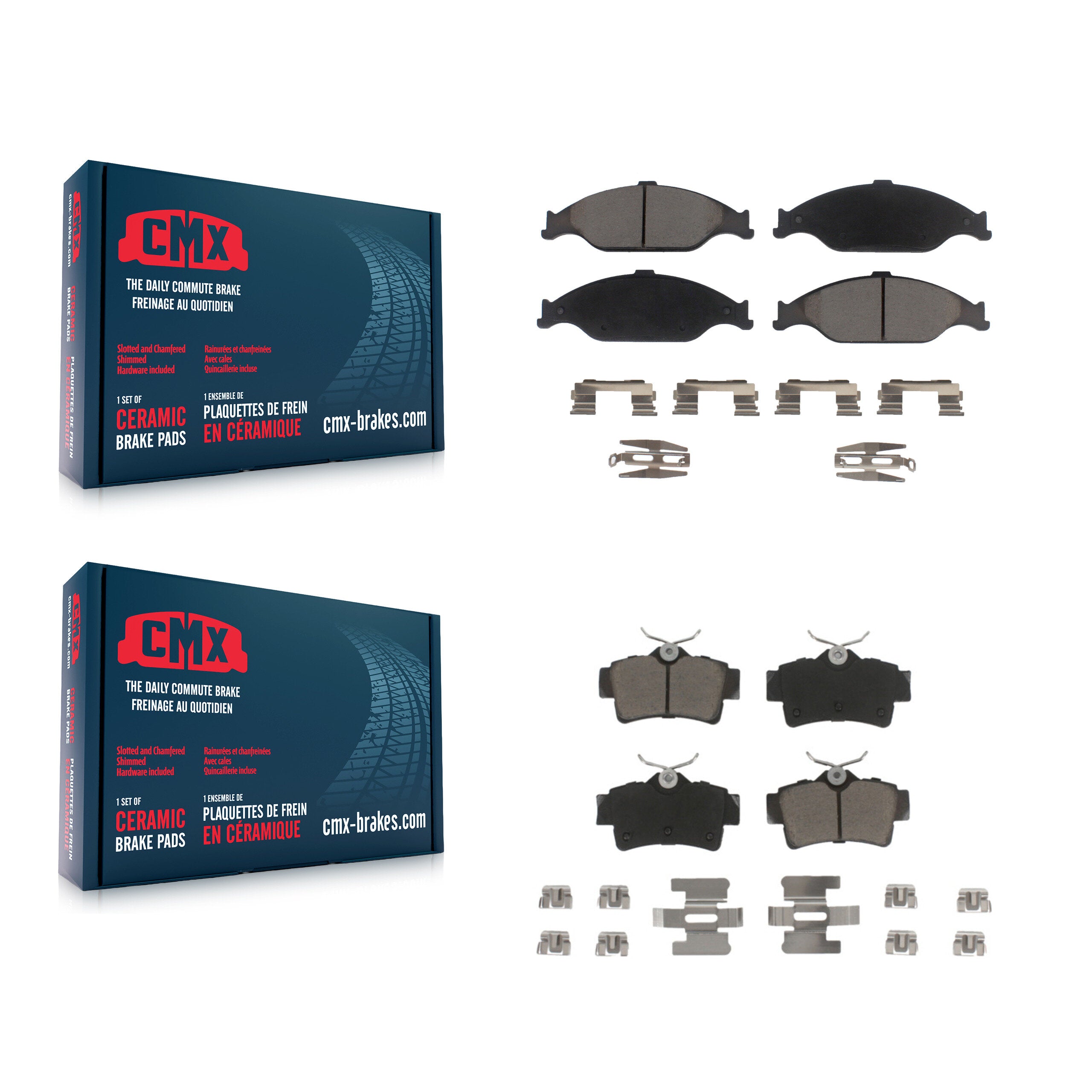 CMX KCX-100387 Disc Brake Pad for 1999-2004 Ford Mustang - Front and Rear product image