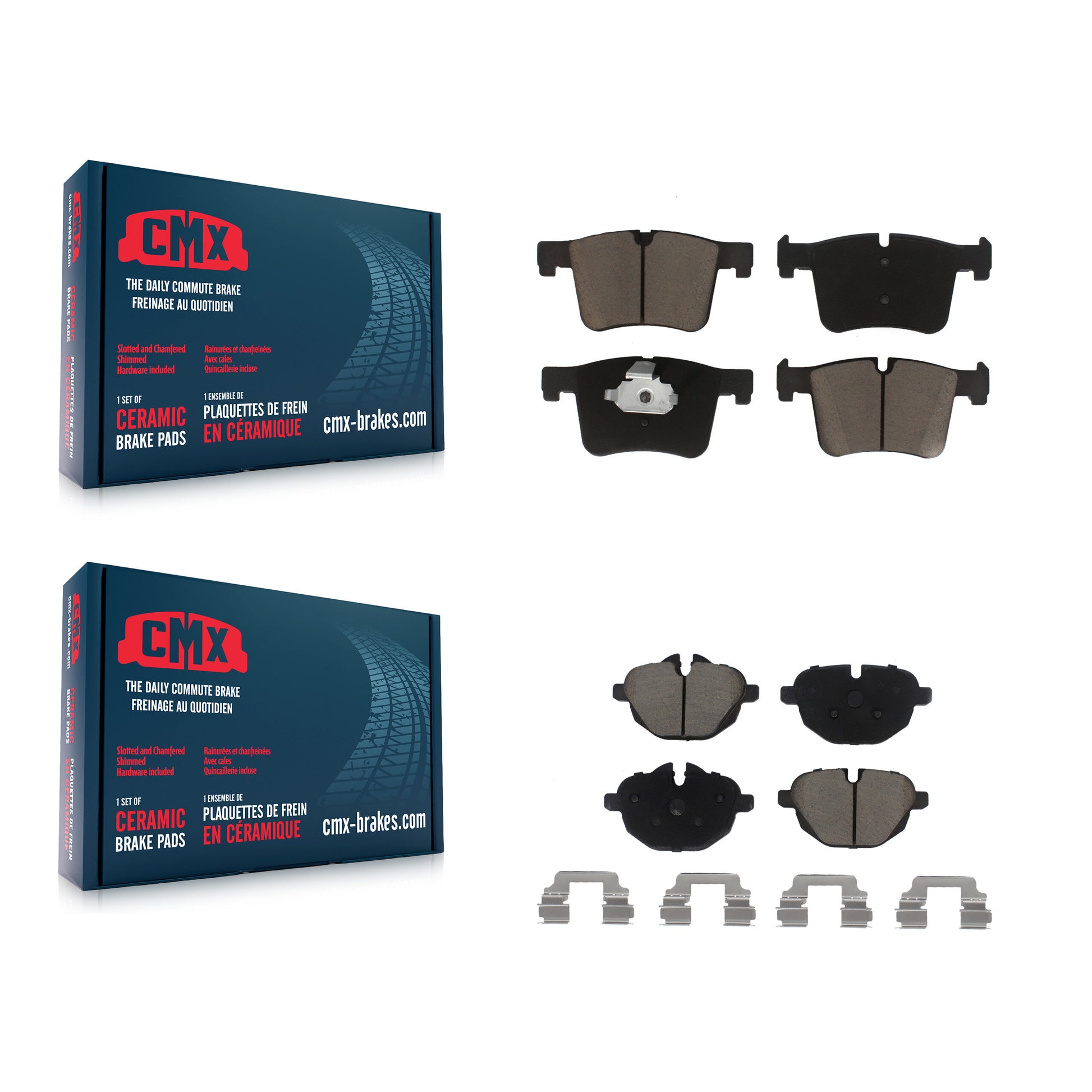 CMX KCX-100391 Disc Brake Pad for 2011-2018 BMW X4, BMW X3 - Front and Rear product image