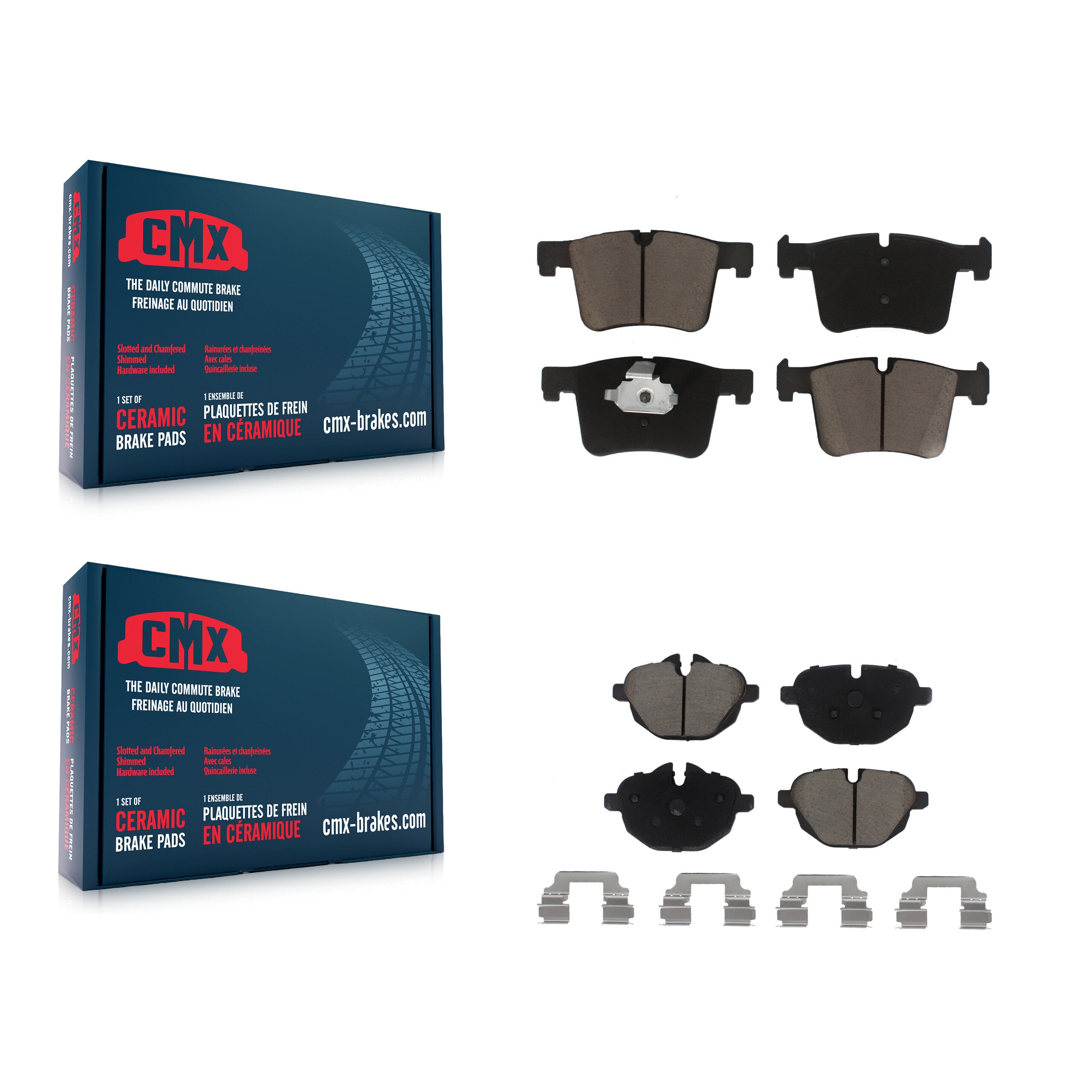 CMX KCX-100391 Disc Brake Pad for 2011-2018 BMW X4, BMW X3 - Front and Rear product image