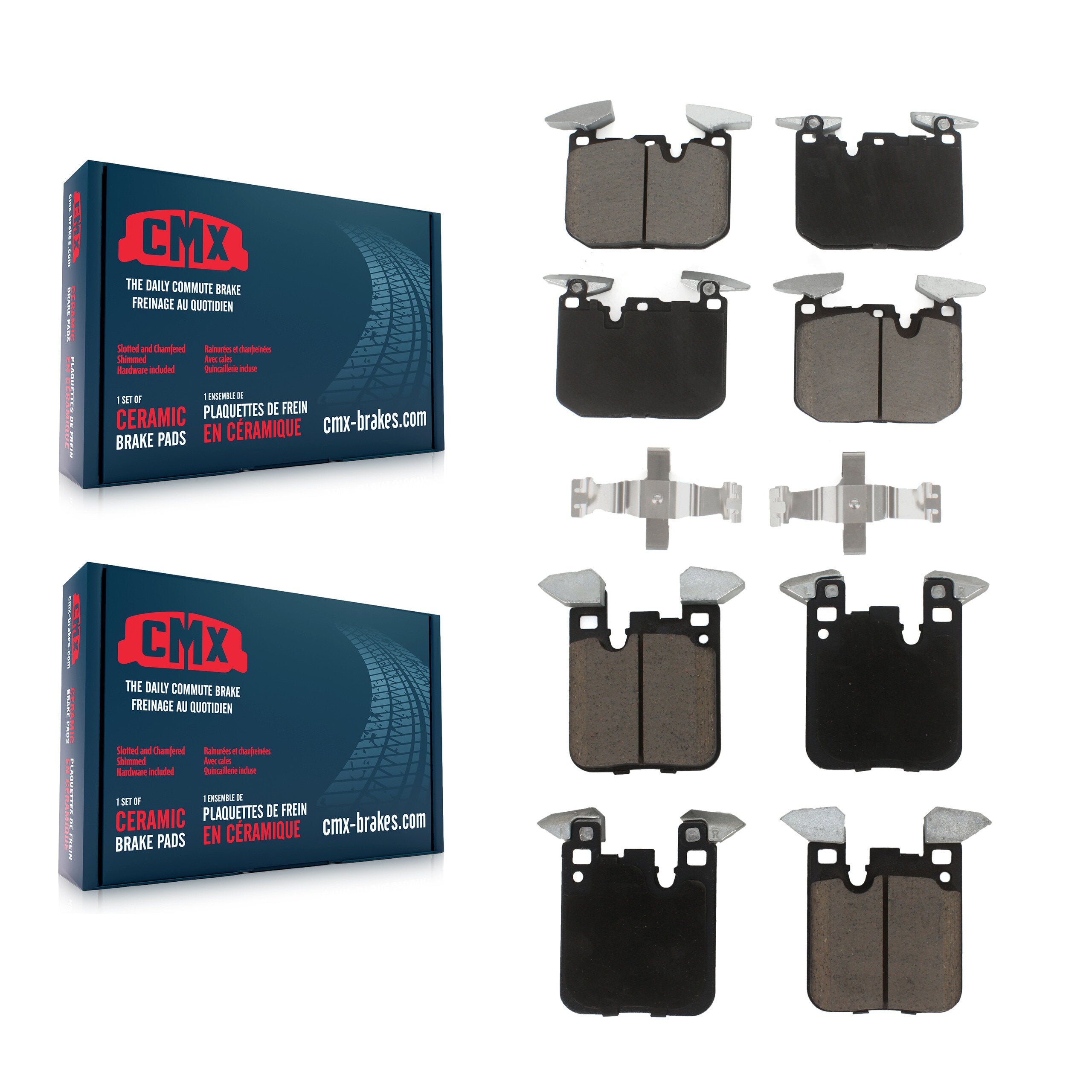 CMX KCX-100392 Disc Brake Pad for 2012-2021 BMW 340i GT xDrive, BMW 440i, BMW 440i Gran Coupe & more - Front and Rear product image