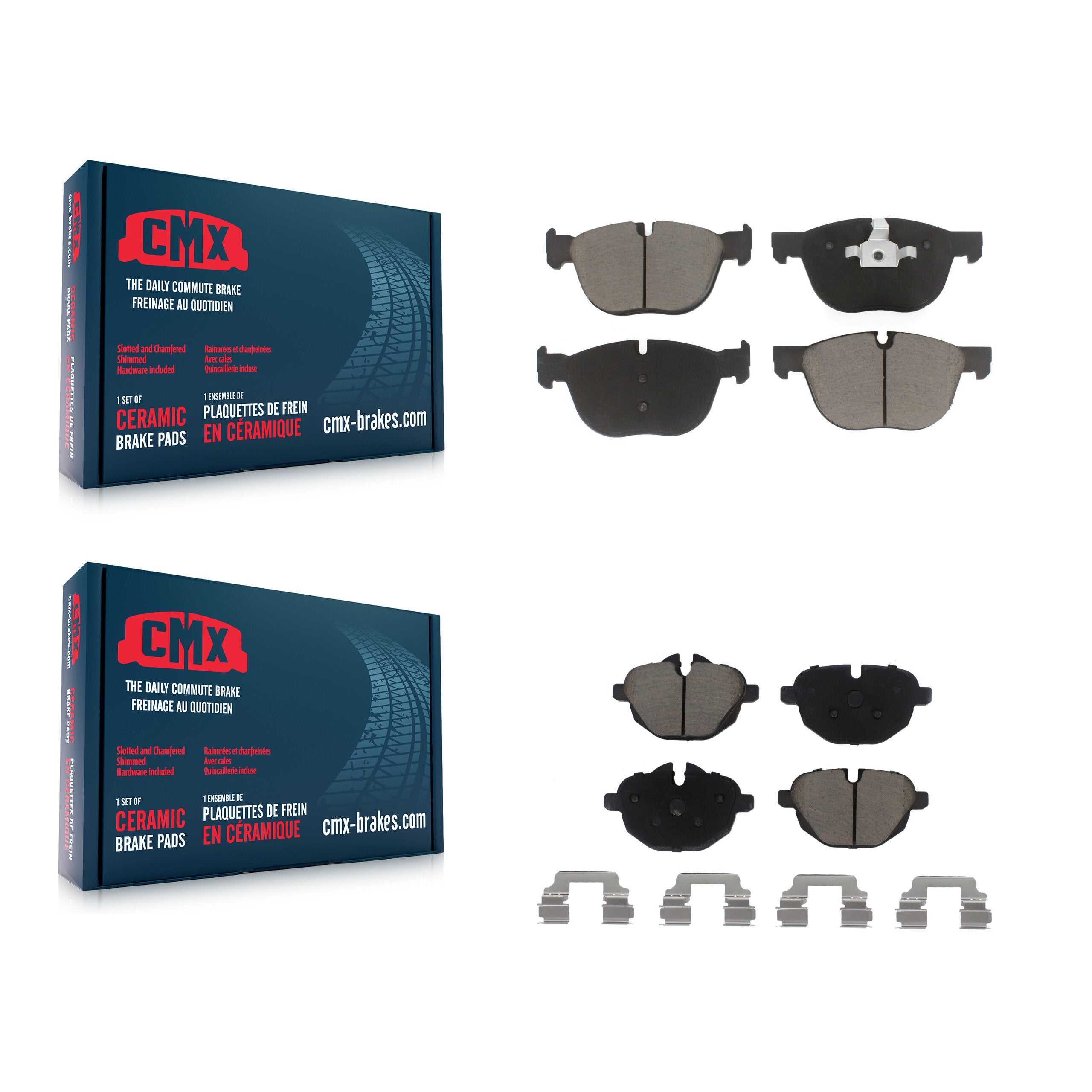 CMX KCX-100395 Disc Brake Pad for 2016-2018 BMW X4 - Front and Rear product image