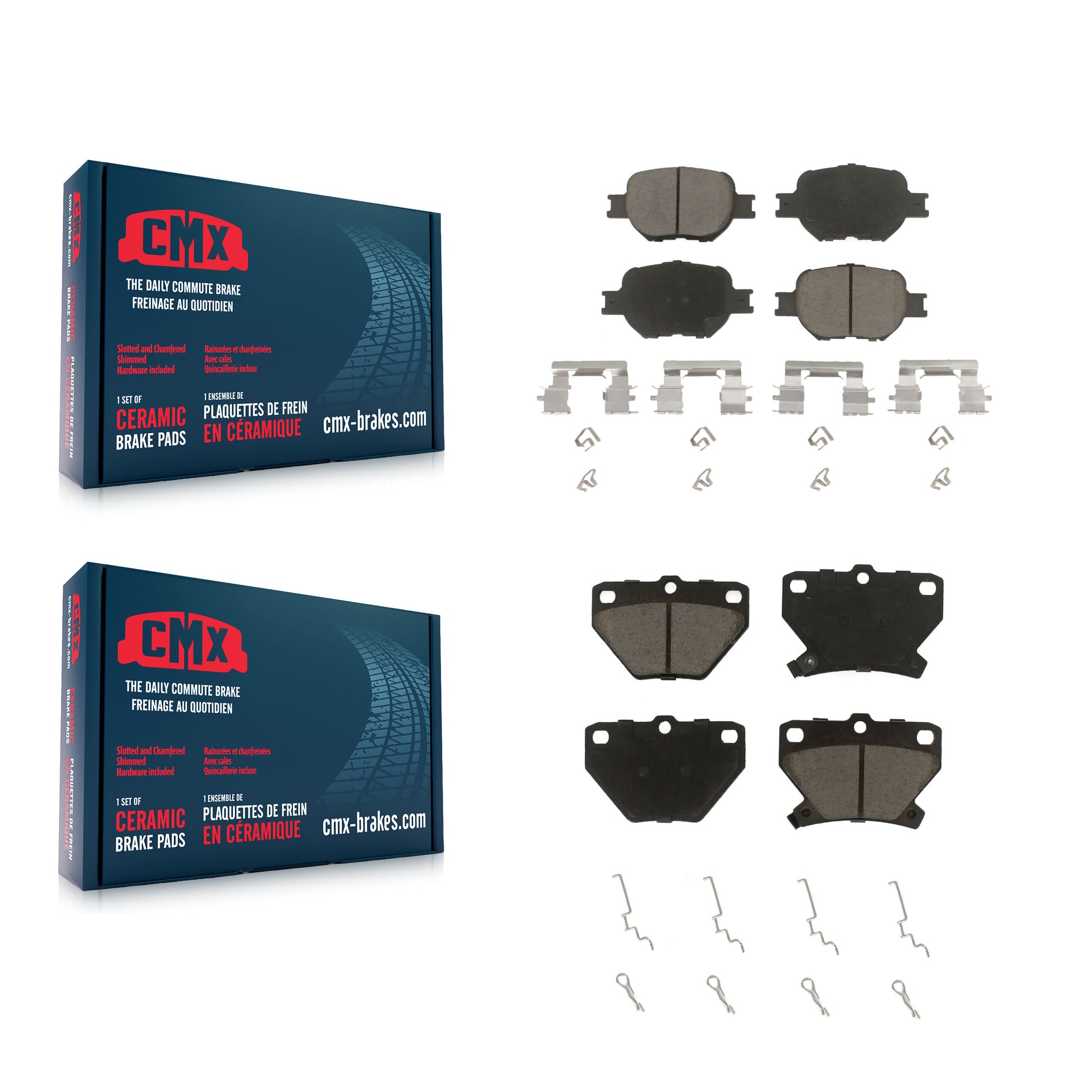 CMX KCX-100400 Disc Brake Pad for 2000-2005 Toyota Celica - Front and Rear product image