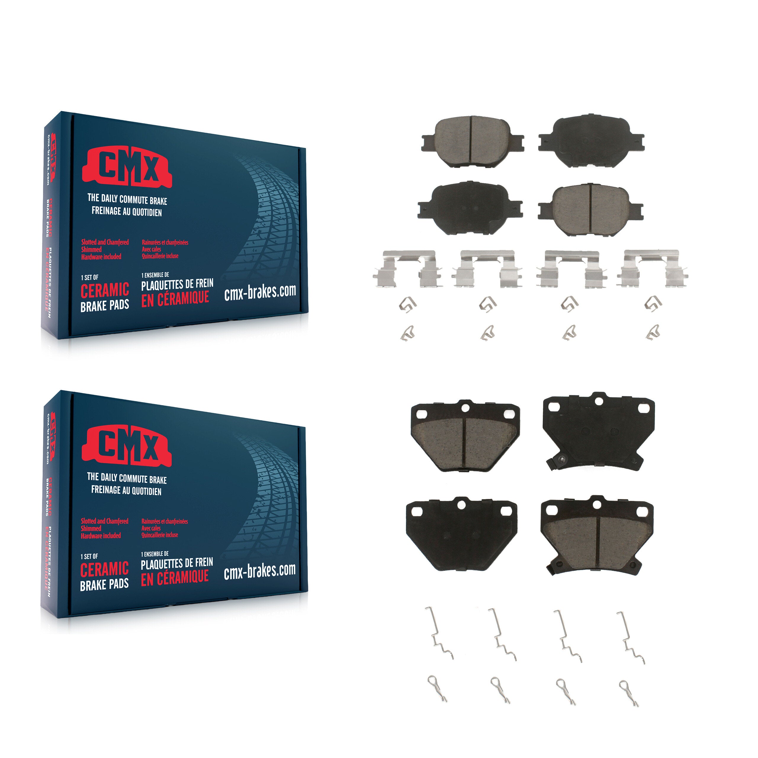 CMX KCX-100400 Disc Brake Pad for 2000-2005 Toyota Celica - Front and Rear product image