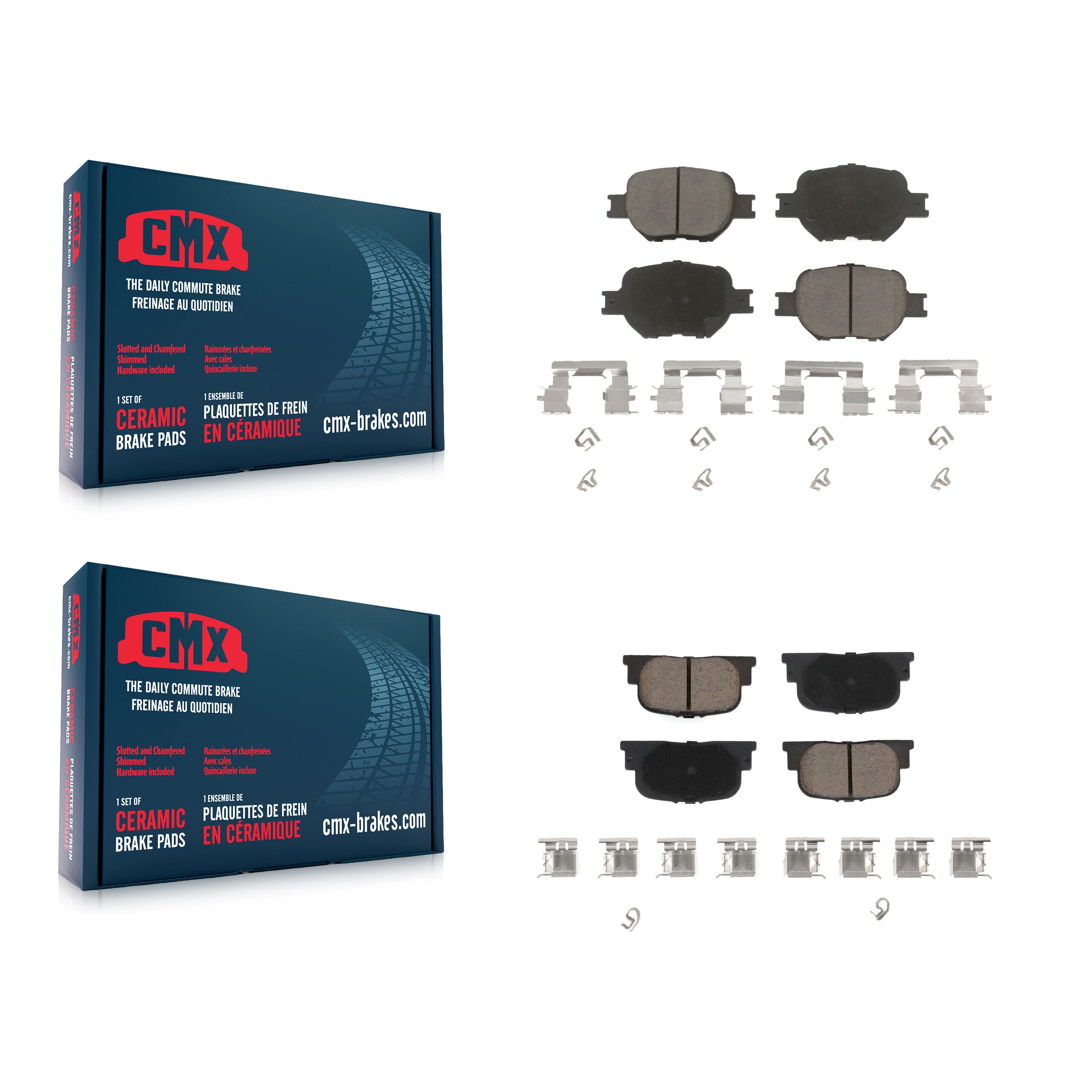 CMX KCX-100401 Disc Brake Pad for 2005-2010 Scion tC - Front and Rear product image