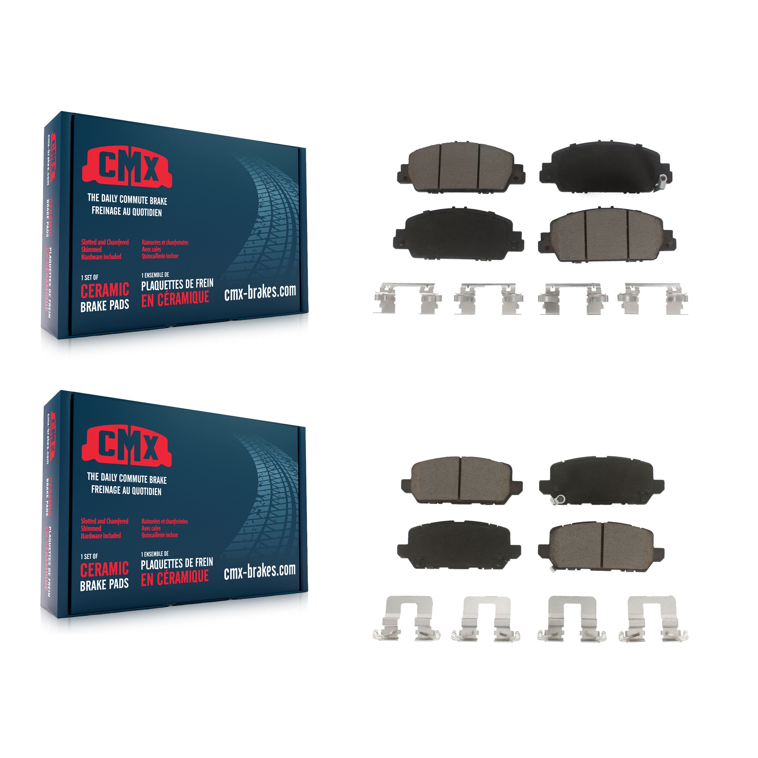CMX KCX-100403 Disc Brake Pad for 2016-2022 Honda HR-V - Front and Rear product image