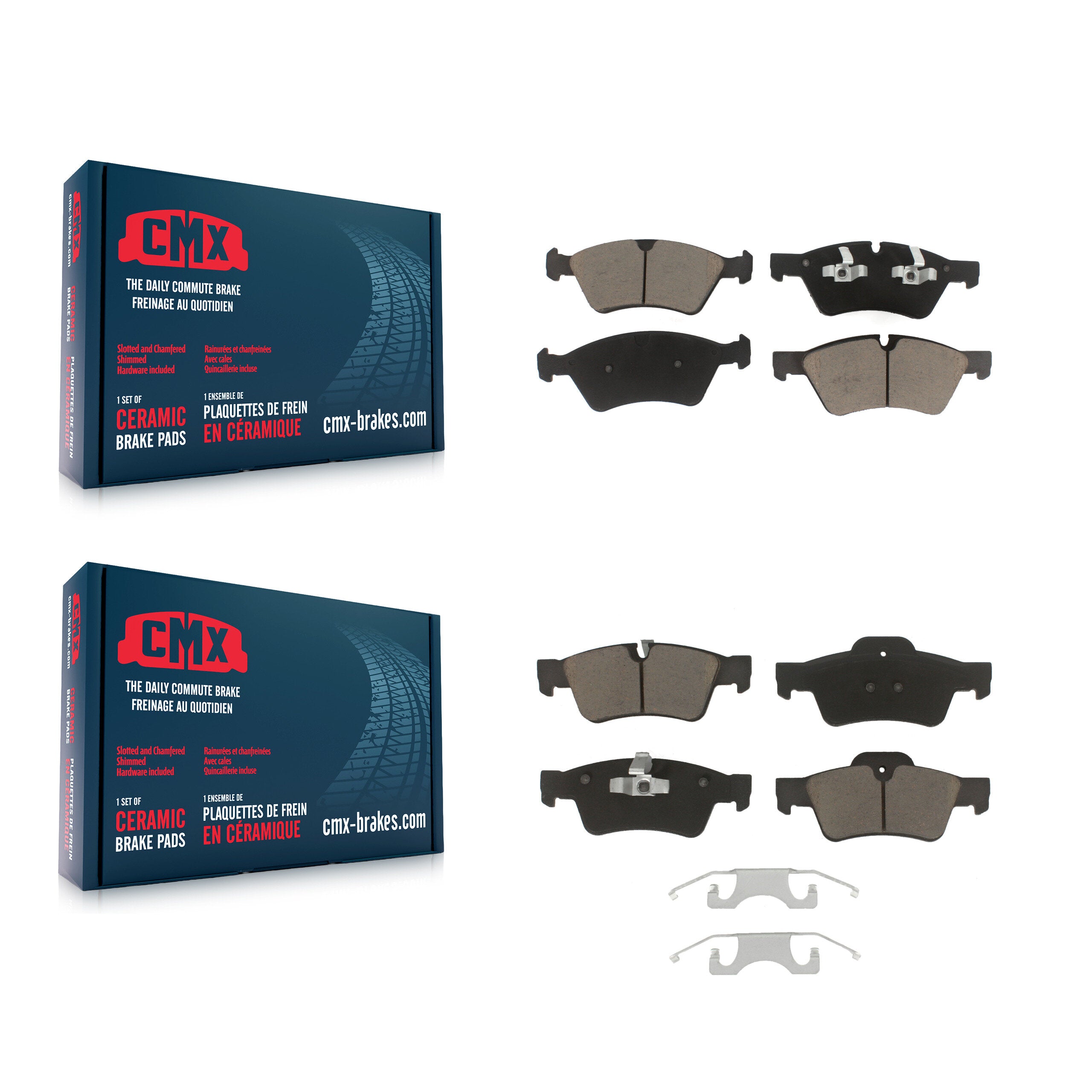 CMX KCX-100417 Disc Brake Pad for 2005-2013 Mercedes-Benz ML350, Mercedes-Benz GL350, Mercedes-Benz ML450 & more - Front and Rear product image