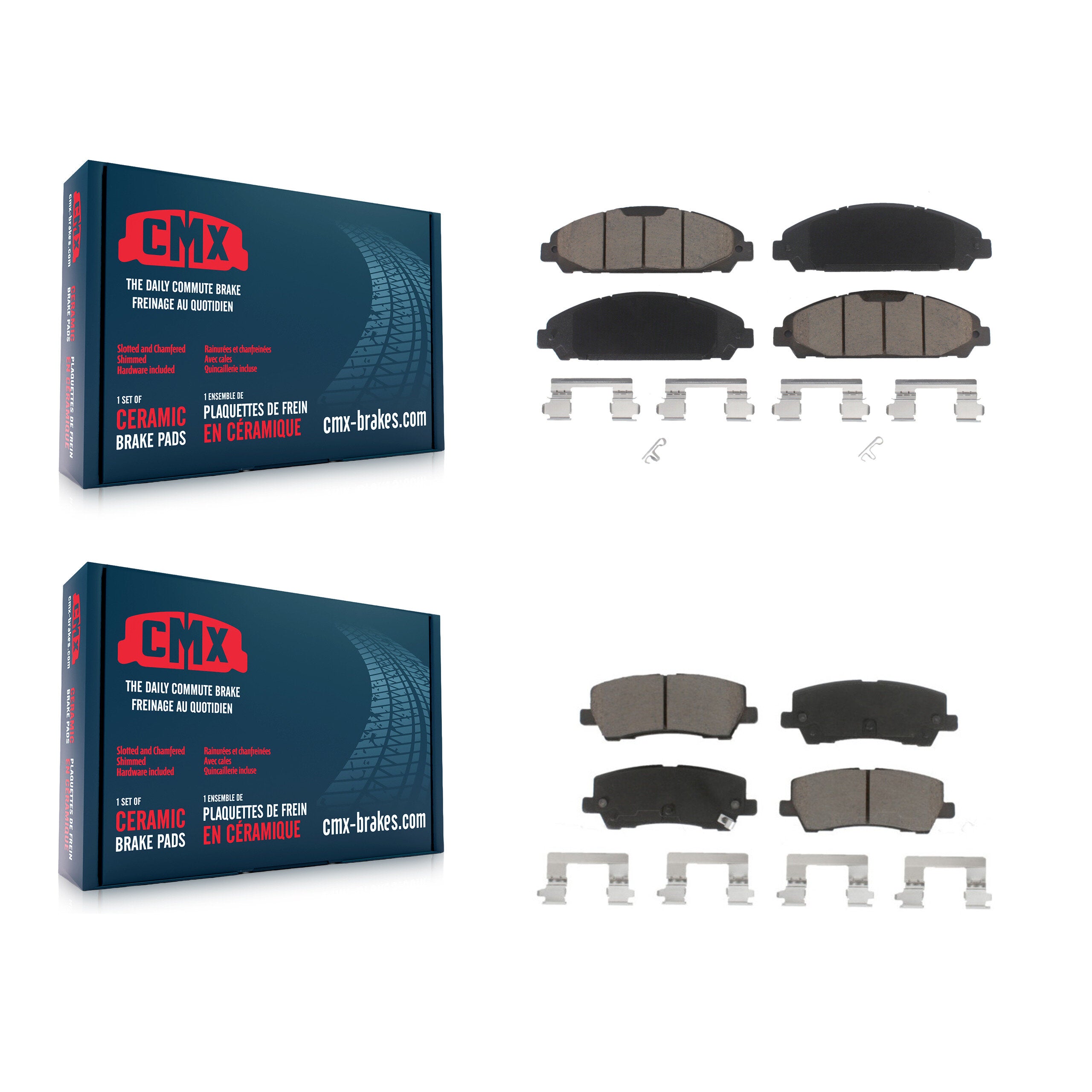 CMX KCX-100418 Disc Brake Pad for 2015-2017 Ford Mustang - Front and Rear product image