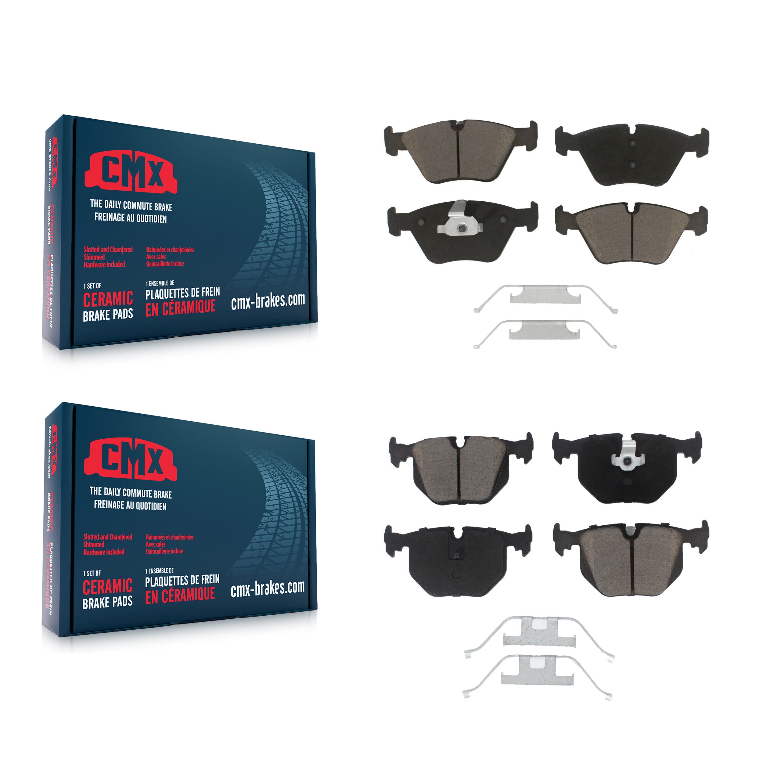 CMX KCX-100425 Disc Brake Pad for 2001-2010 BMW Z4, BMW M3, BMW X3 & more - Front and Rear product image
