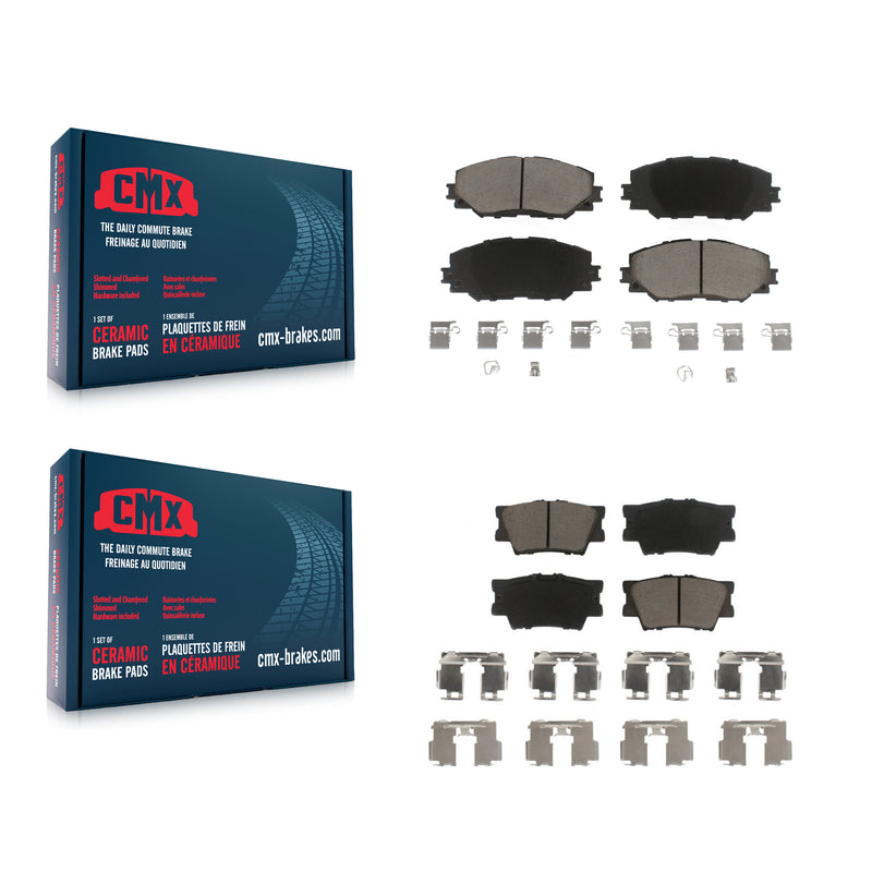 CMX KCX-100430 Disc Brake Pad for 2006-2018 Toyota RAV4, Lexus HS250h - Front and Rear product image