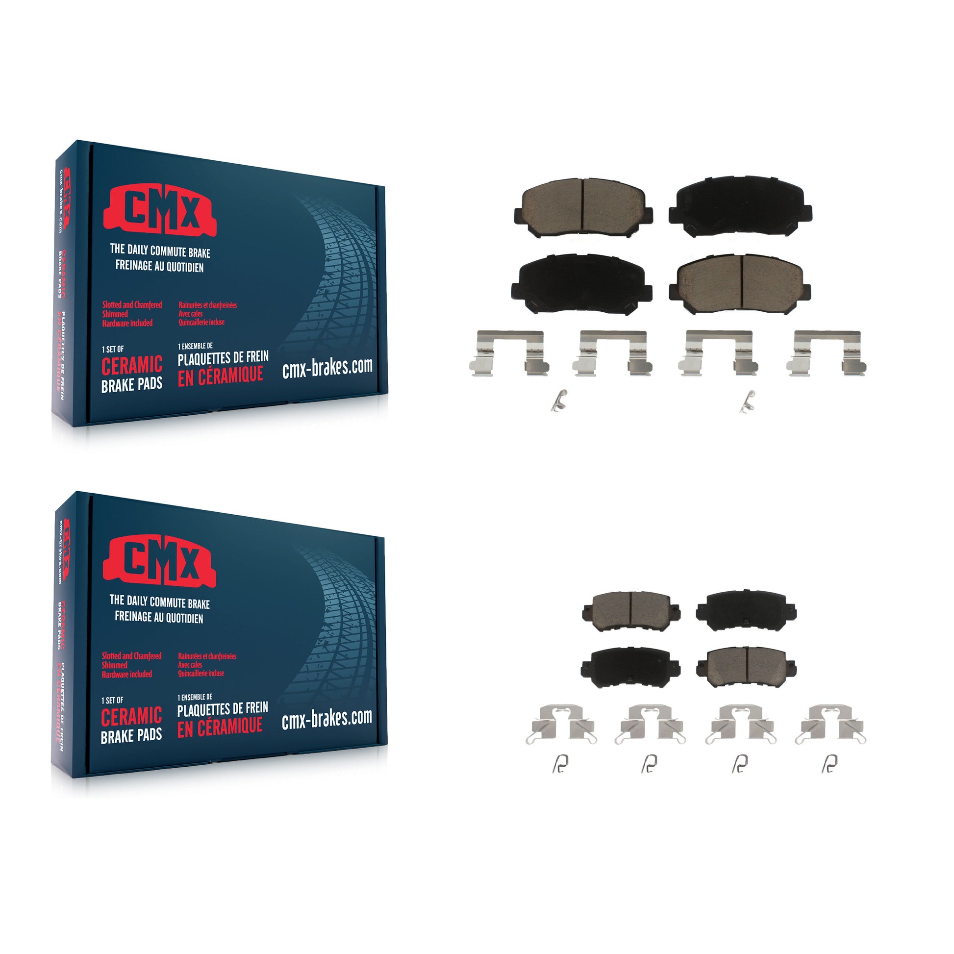 CMX KCX-100435 Disc Brake Pad for 2013-2015 Mazda CX-5 - Front and Rear product image