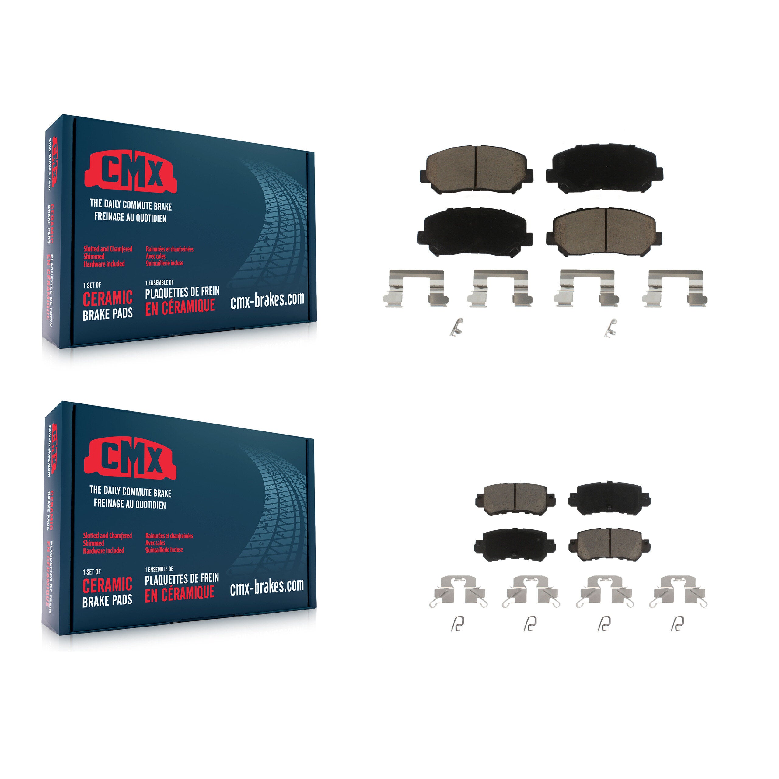 CMX KCX-100435 Disc Brake Pad for 2013-2015 Mazda CX-5 - Front and Rear product image