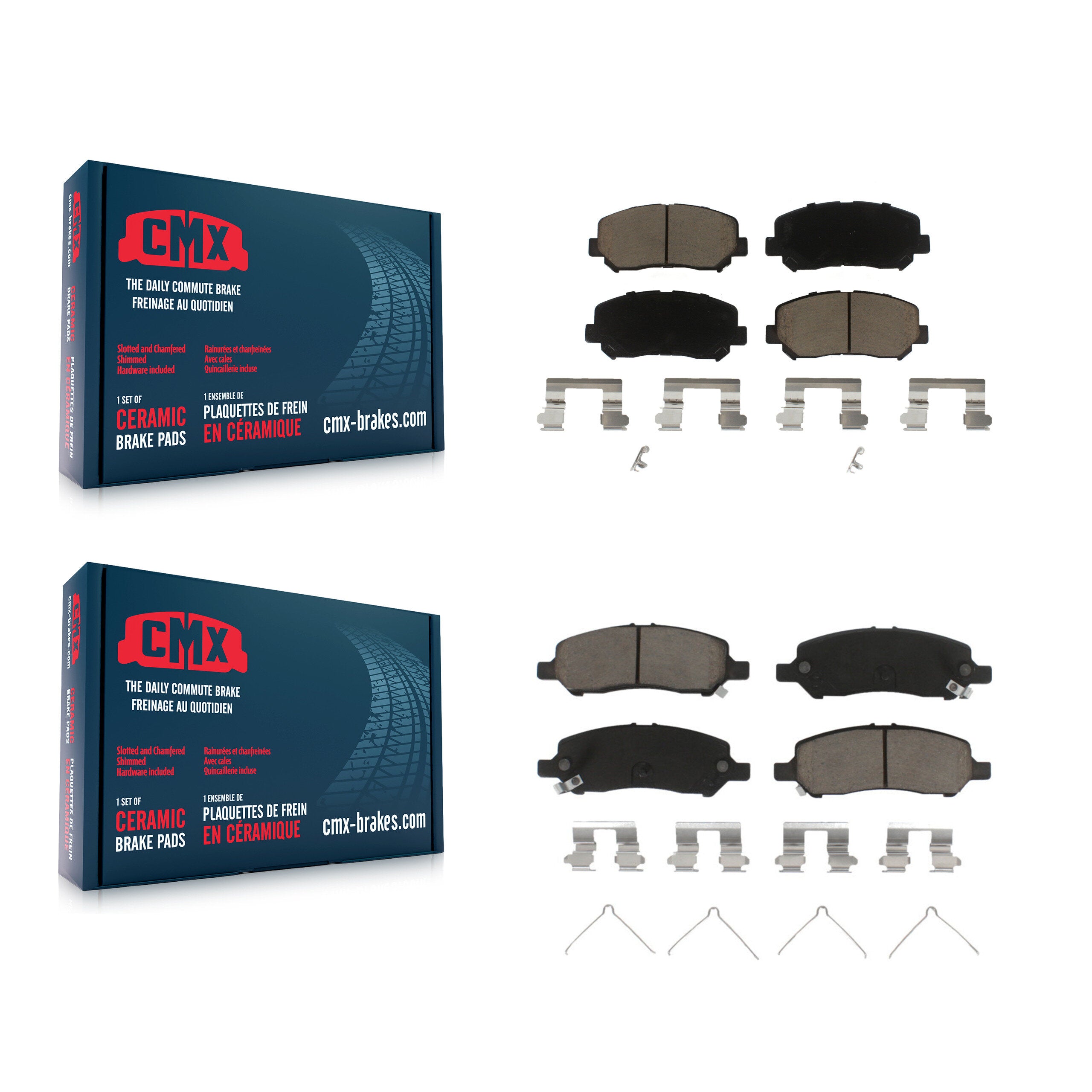 CMX KCX-100436 Disc Brake Pad for 2013-2016 Dodge Dart - Front and Rear product image
