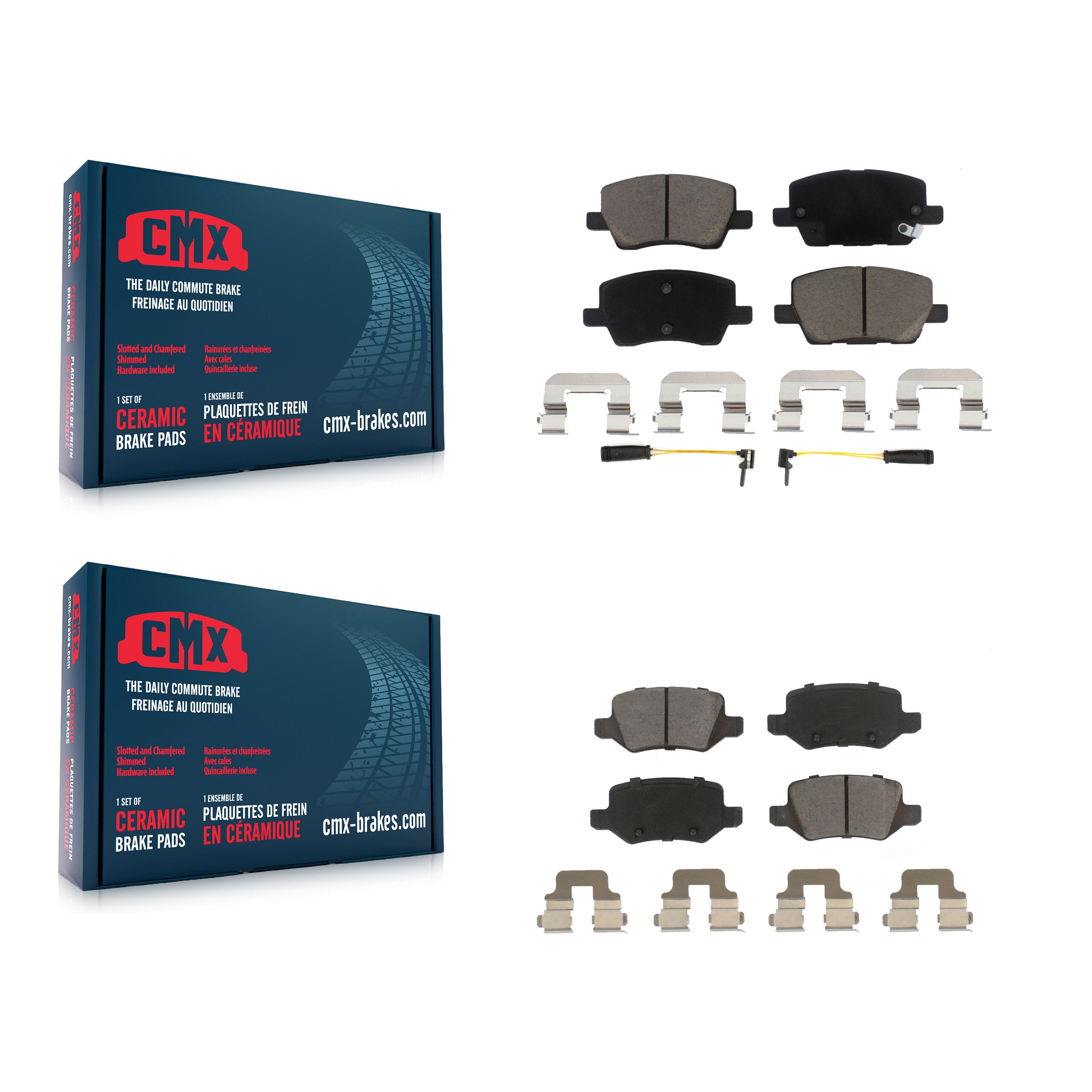 CMX KCX-100438 Disc Brake Pad for 2006-2011 Mercedes-Benz B200 - Front and Rear product image