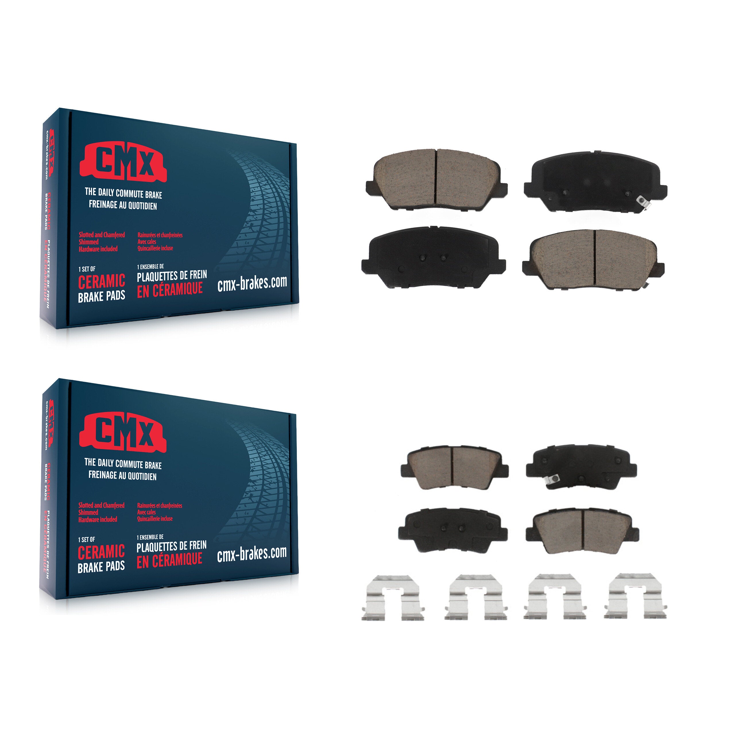 CMX KCX-100442 Disc Brake Pad for 2017 Kia Forte Koup - Front and Rear product image