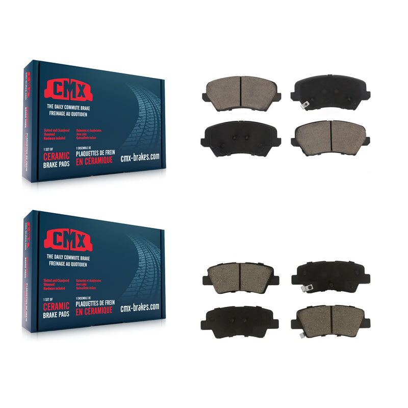CMX KCX-100443 Disc Brake Pad for 2016-2021 Hyundai Veloster, Hyundai Elantra GT, Kia Forte & more - Front and Rear product image